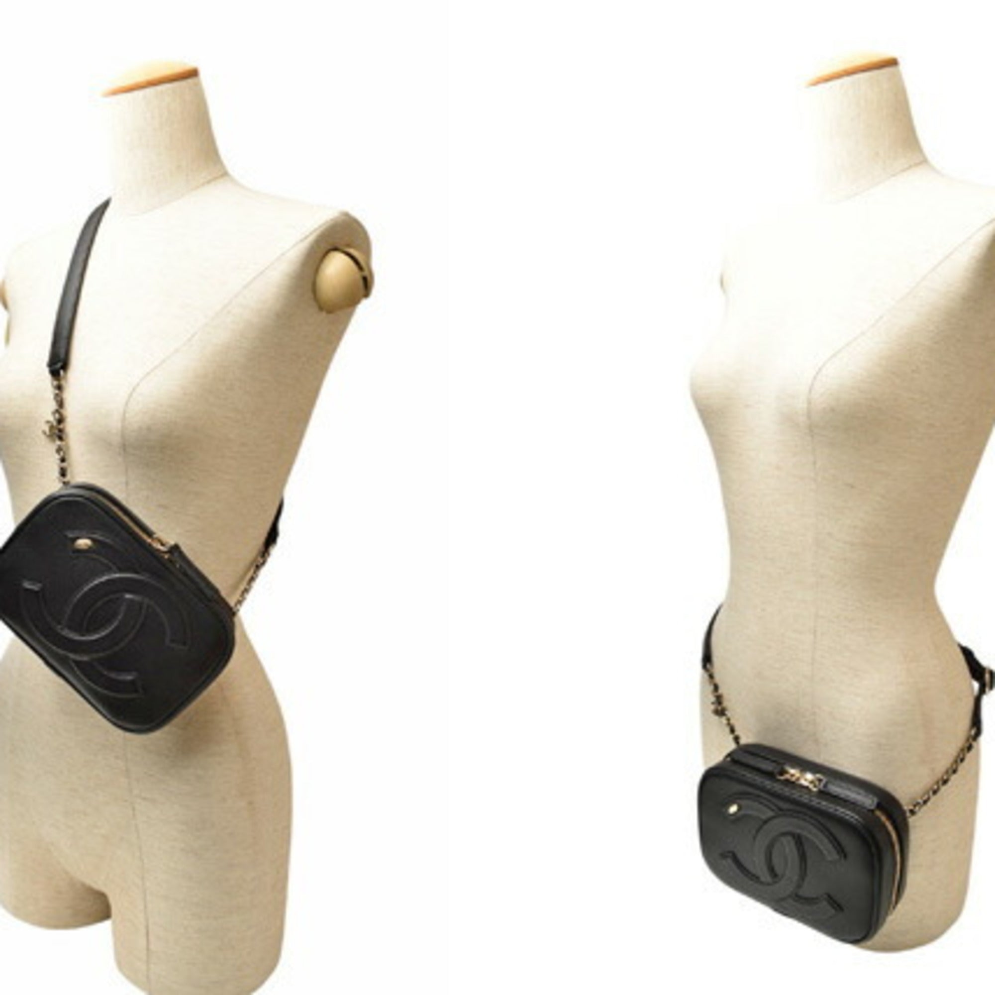 Chanel Black Leather Shoulder Bag