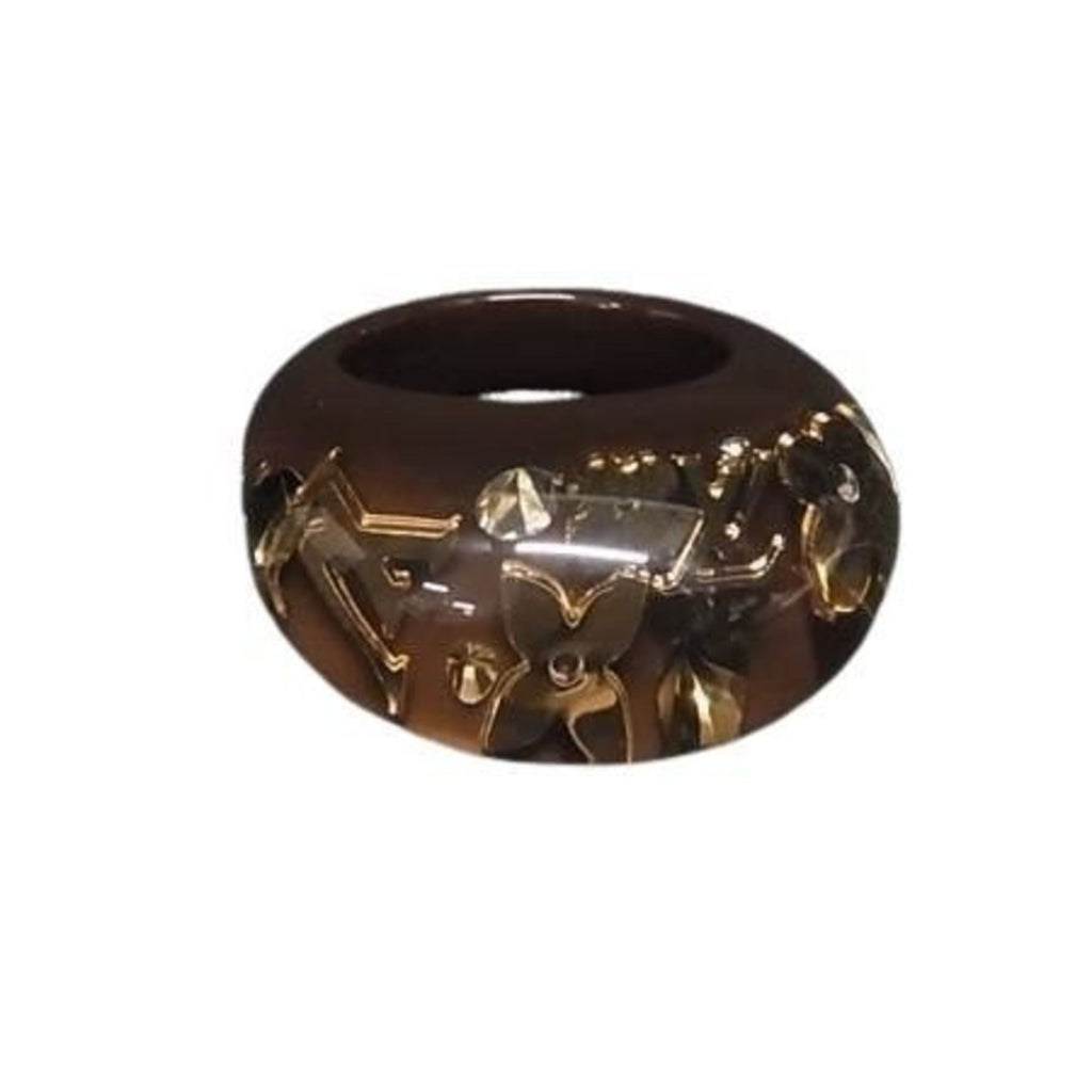 Louis Vuitton Brown Resin Band Ring