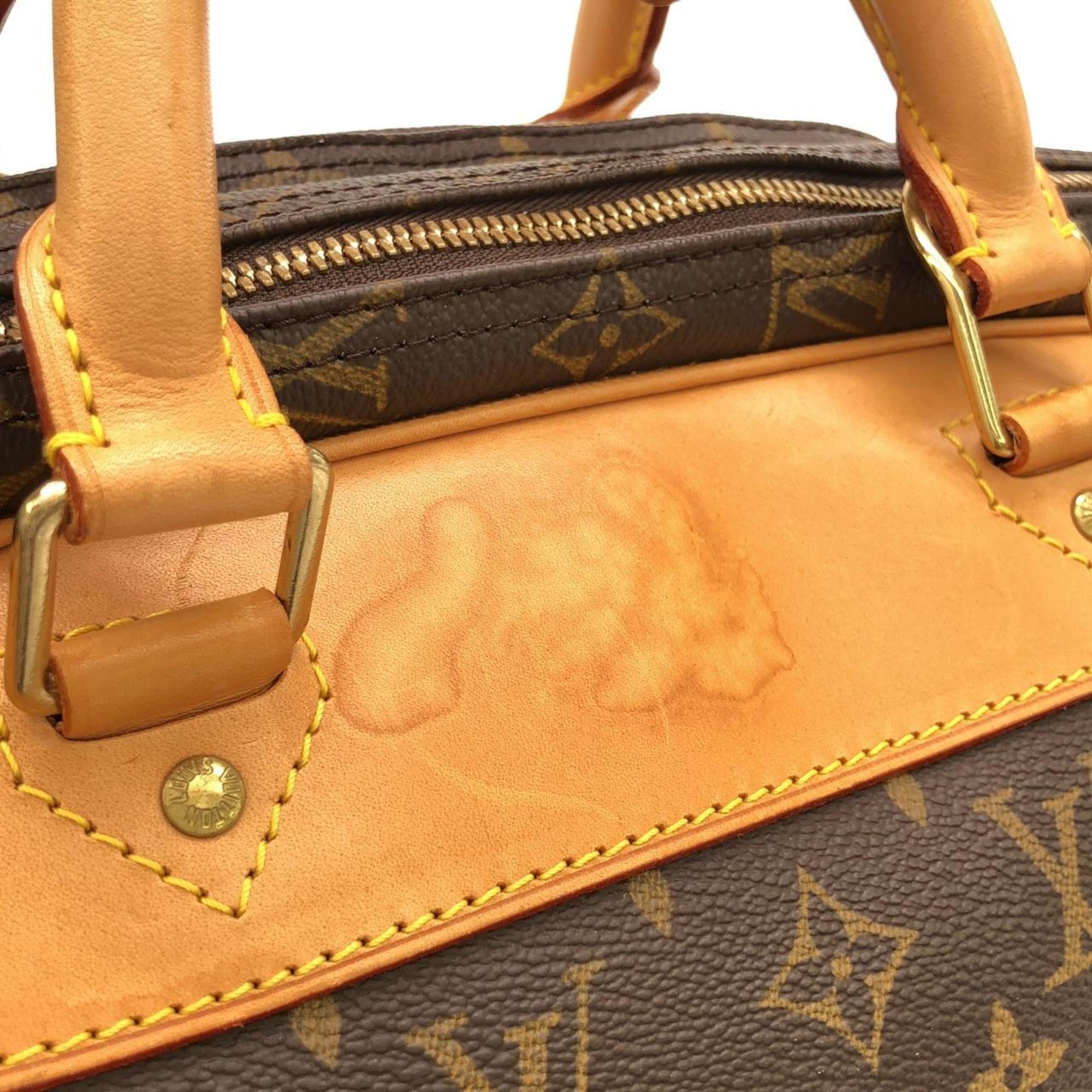 Louis Vuitton Brown Coated Canvas Boston Bag
