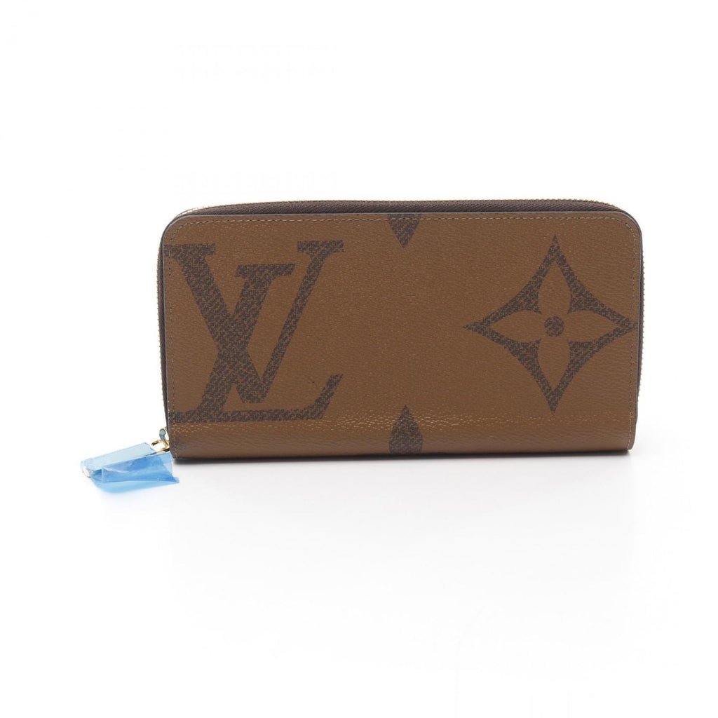 Louis Vuitton Brown Coated Canvas Leather Long Wallet