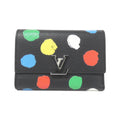 Louis Vuitton Black Leather Wallet (Tri-Fold)