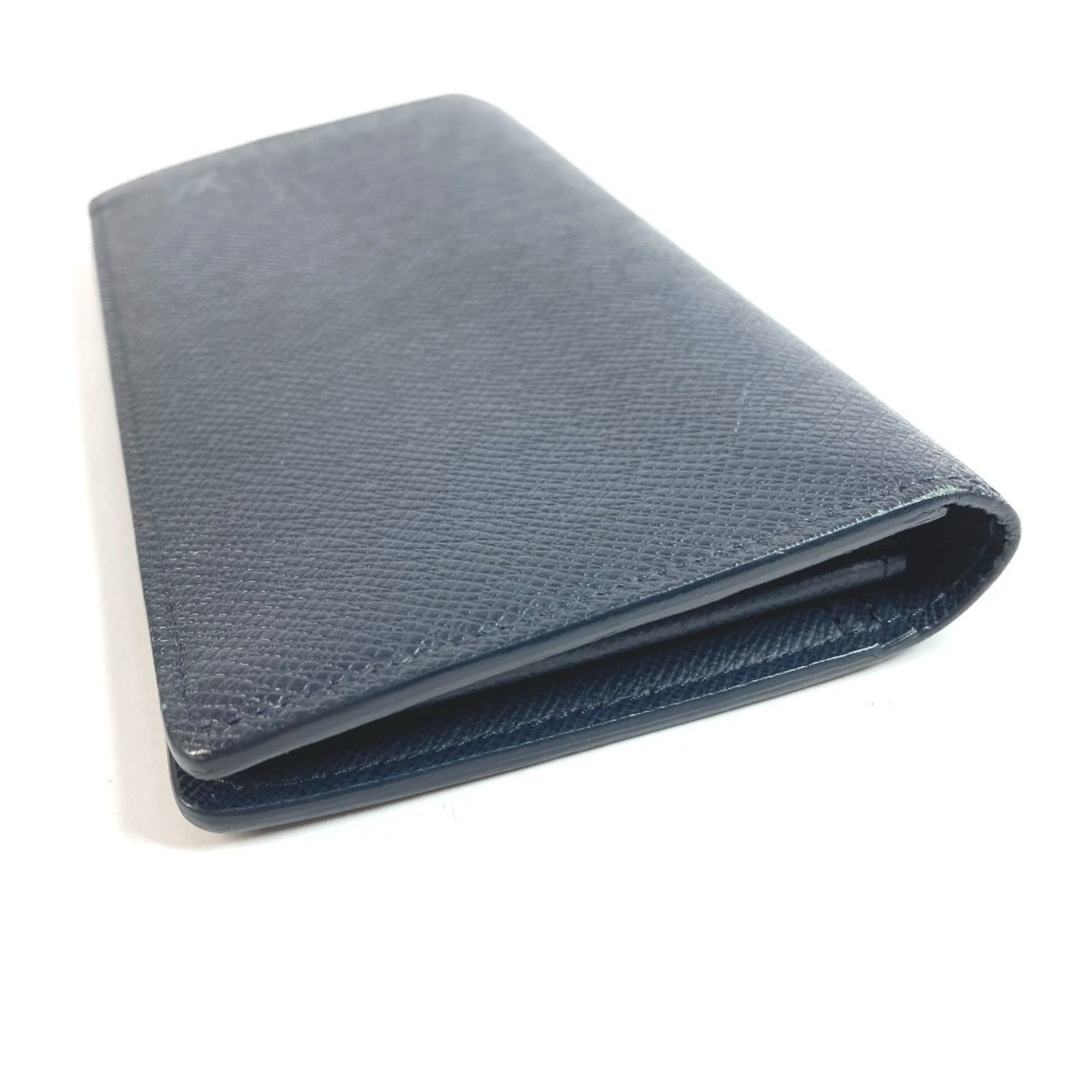 Louis Vuitton Blue Ocean Taiga Leather Leather Long Wallet