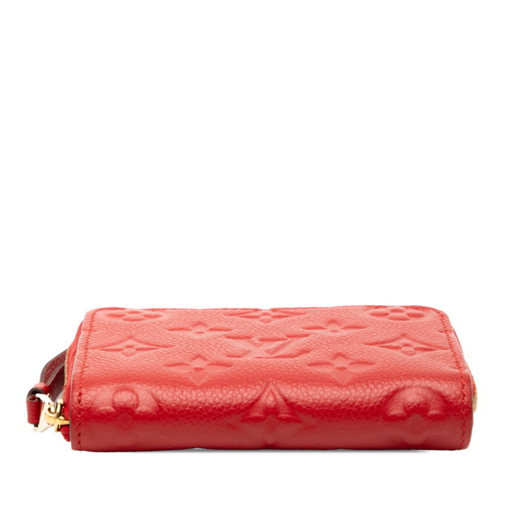 Louis Vuitton Cerise Red Color Leather Coin Purse/Coin Case