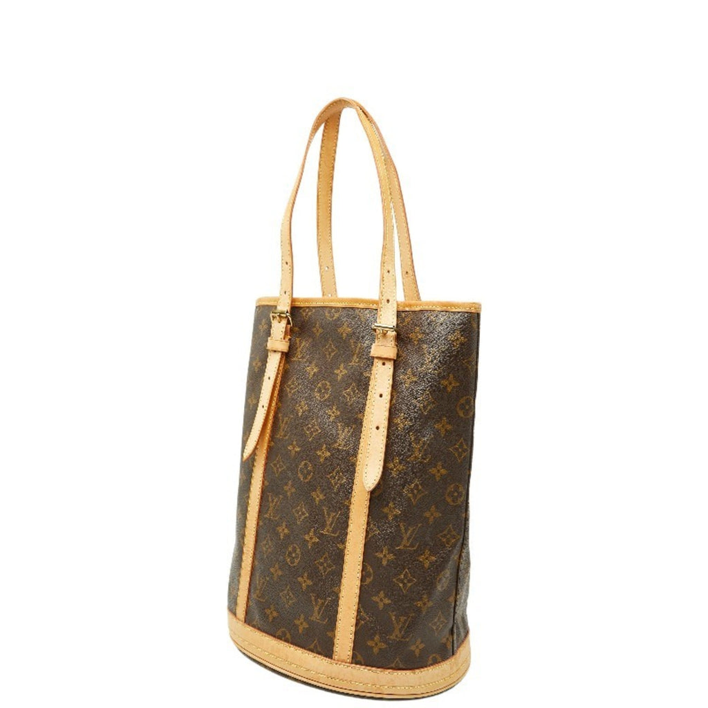 Louis Vuitton Brown Pvc Leather Shoulder Bag Tote Bag