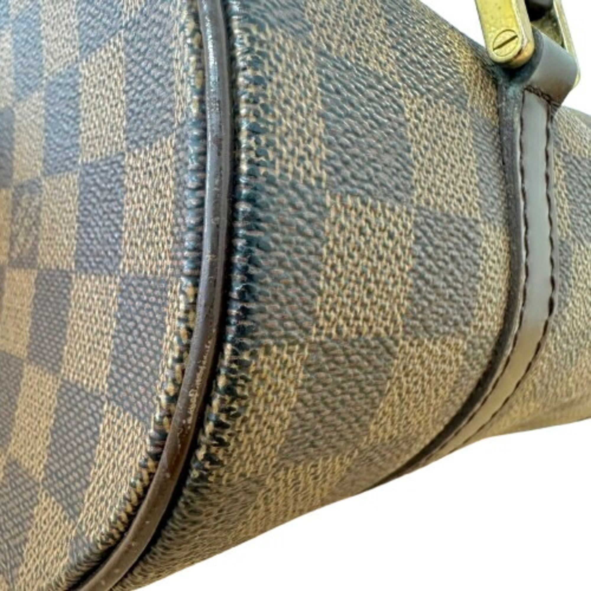 Louis Vuitton Damier Brown Leather Handbag