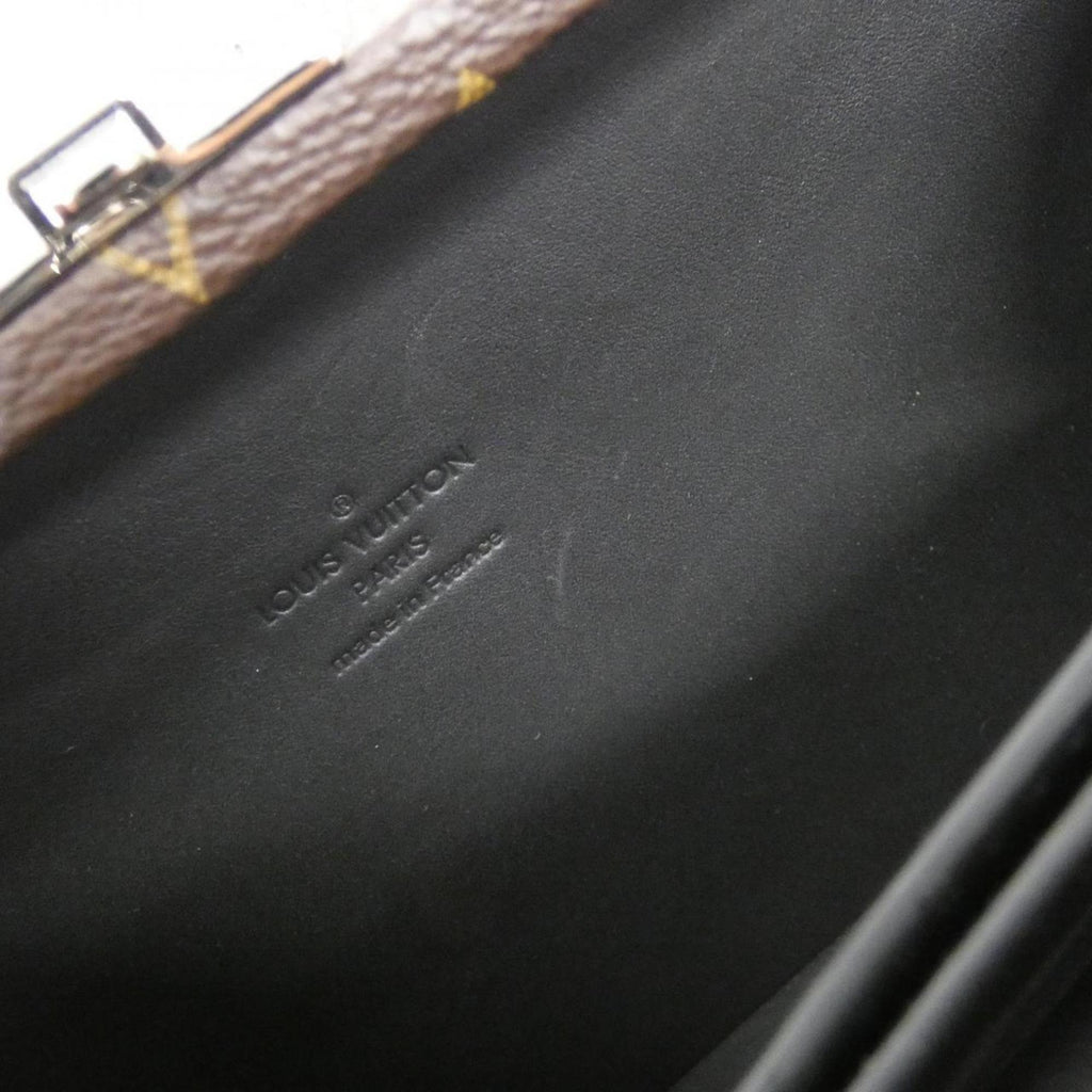 Louis Vuitton Marron Coated Canvas Chain/Shoulder Wallet