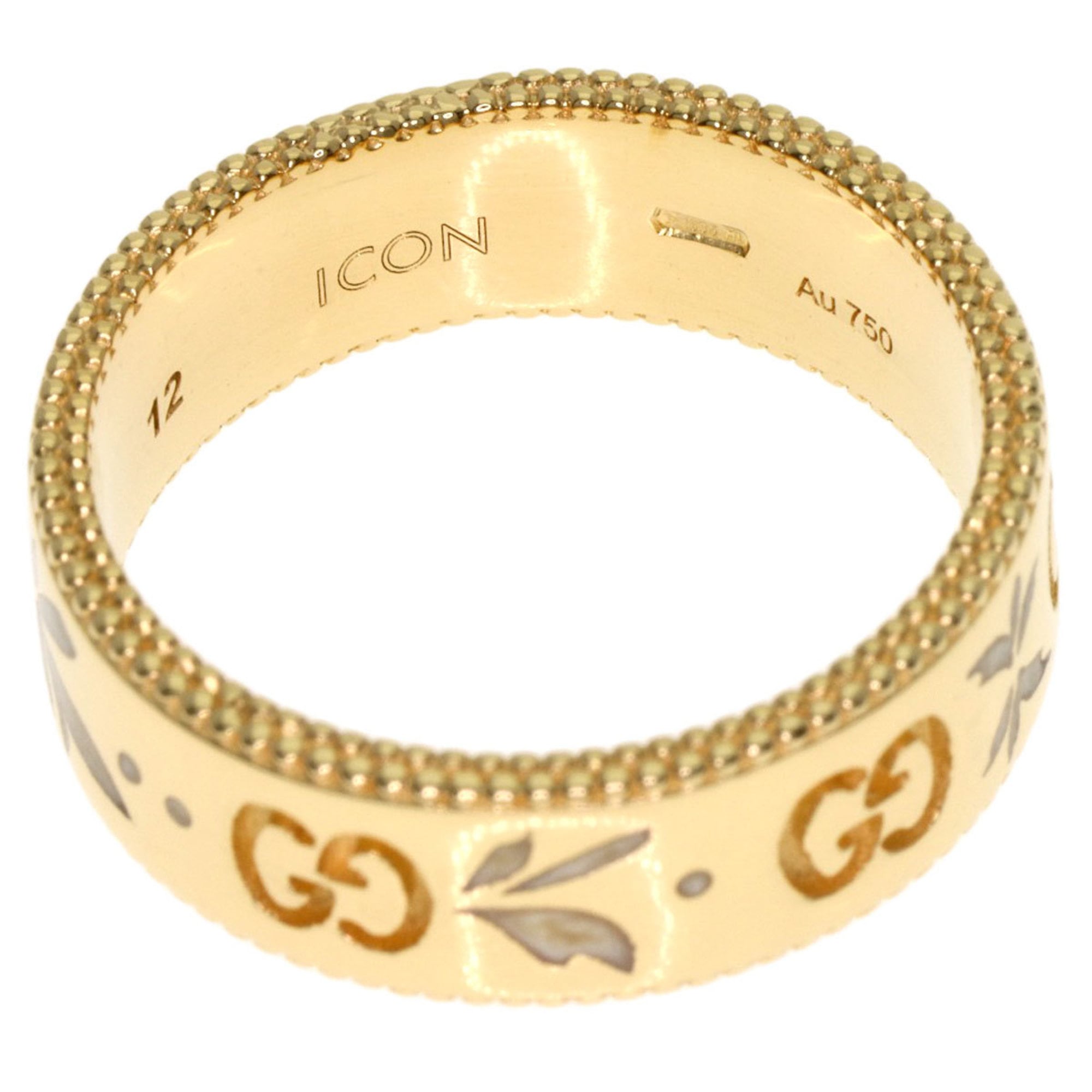 Gucci Icon Yellow Gold (18K) Band Ring (Pre-Owned)