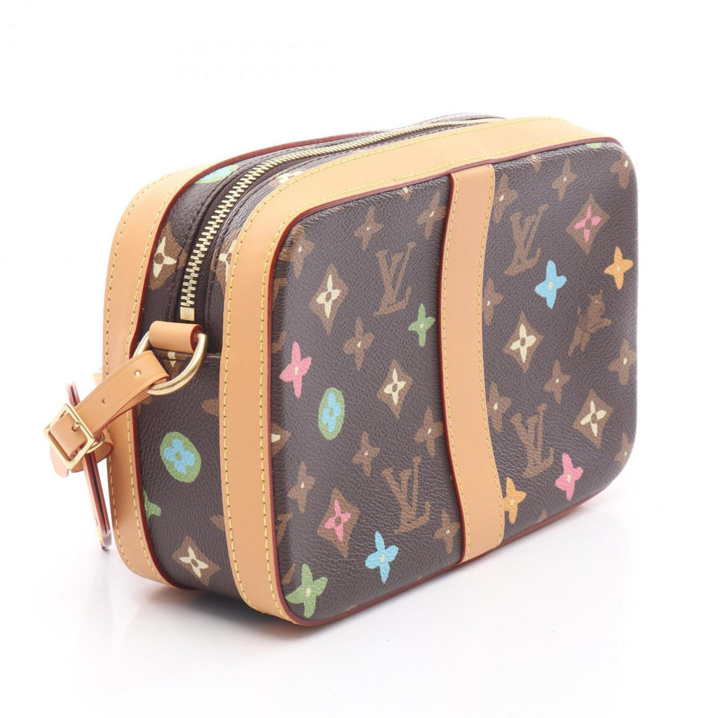 Louis Vuitton Brown Multi-Color Pvc Leather Shoulder Bag
