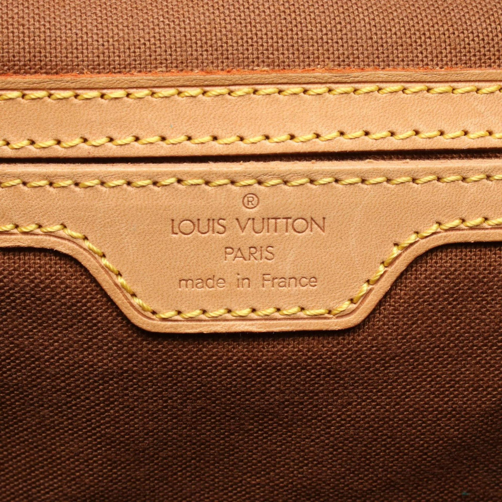 Louis Vuitton Brown Pvc Coated Canvas Monogram Leather Backpack