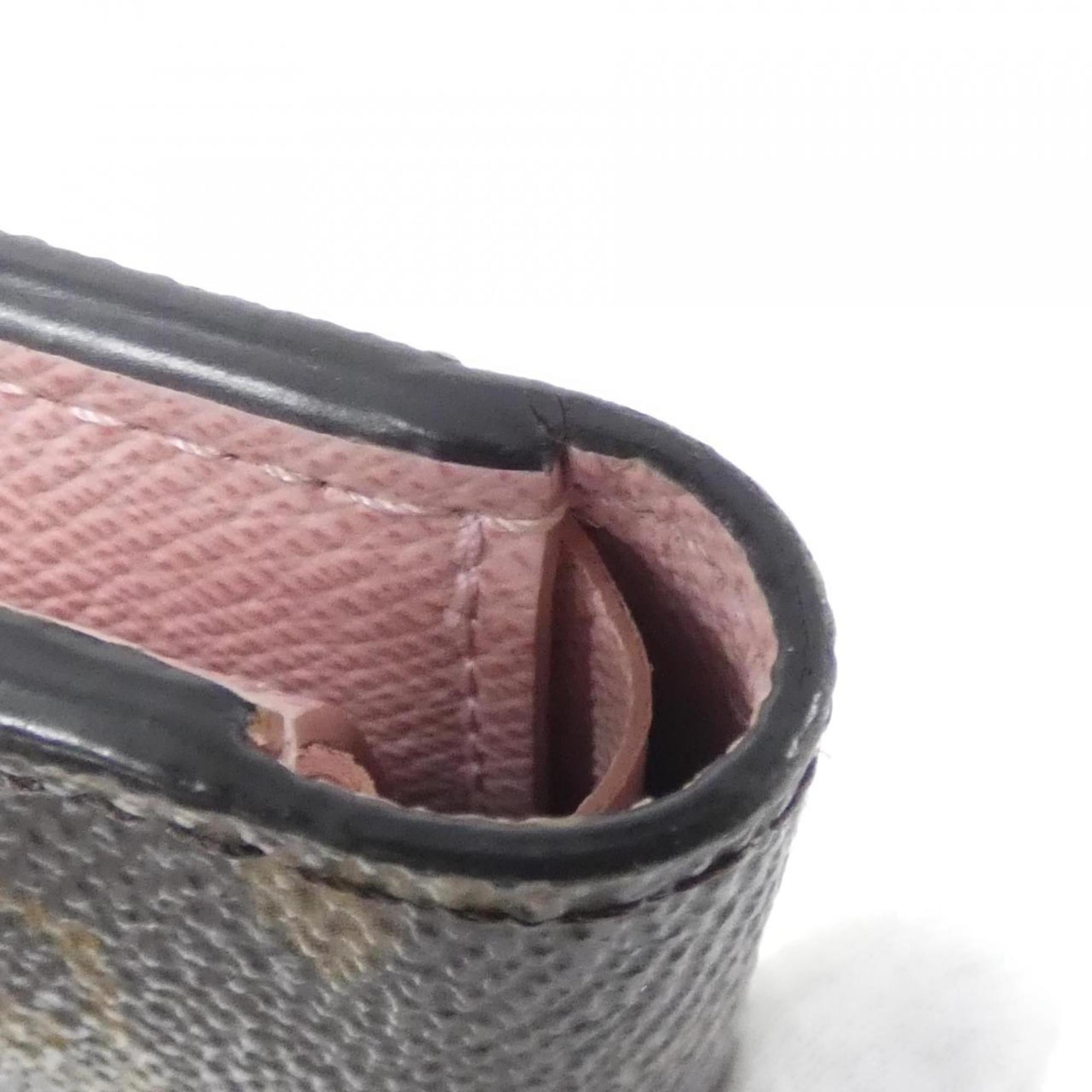 Louis Vuitton Marron Rose Ballerine Coated Canvas Wallet (Tri-Fold)