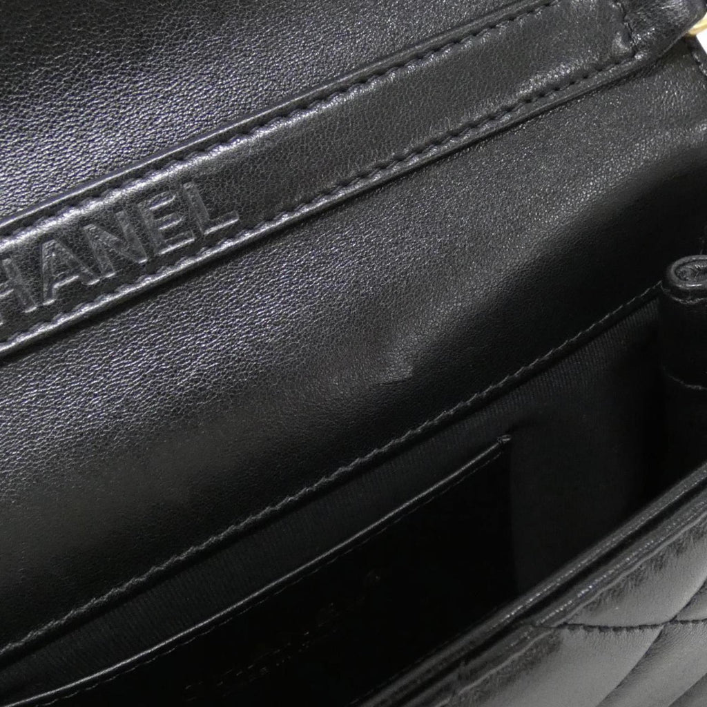 Chanel Black Leather Handbag