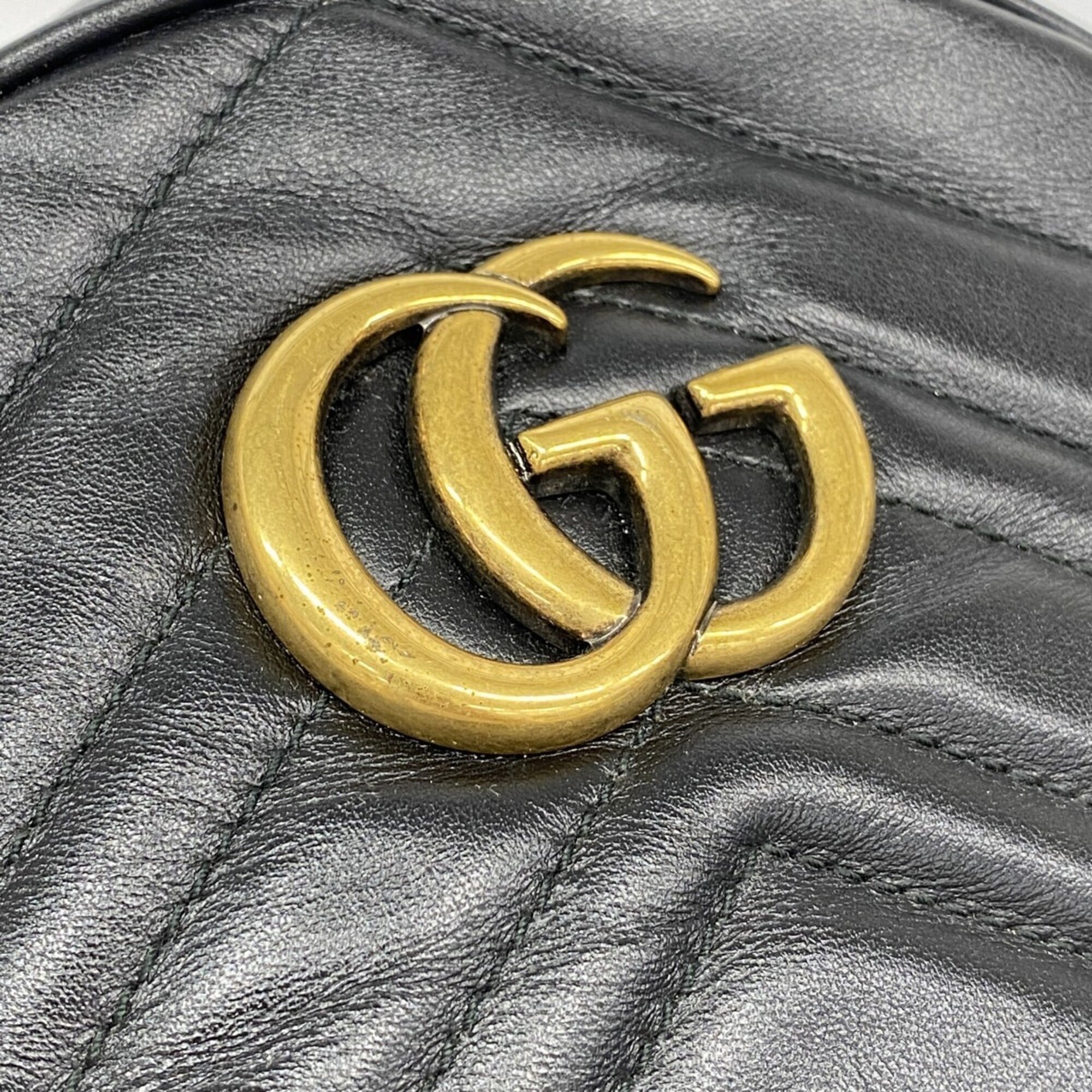 Gucci Black Leather Backpack (Pre-Owned)