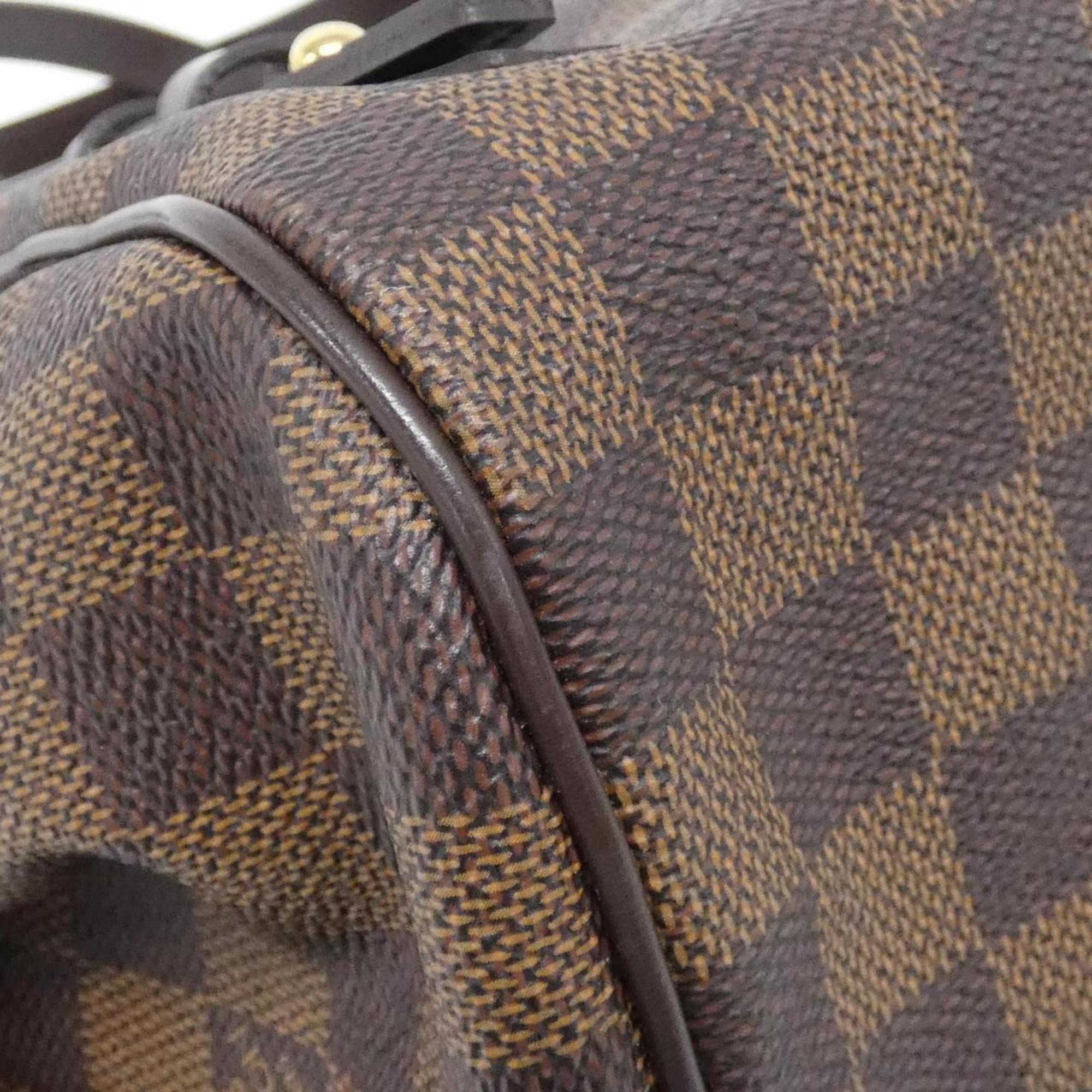 Louis Vuitton Brown Coated Canvas Shoulder Bag