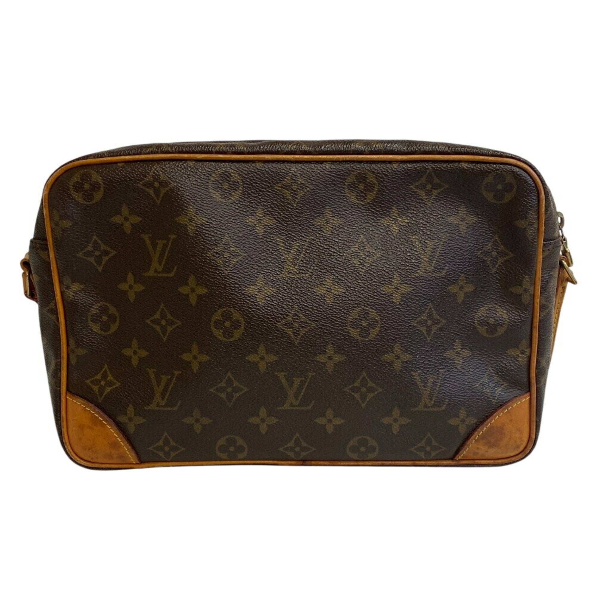 Louis Vuitton Brown Leather Shoulder Bag