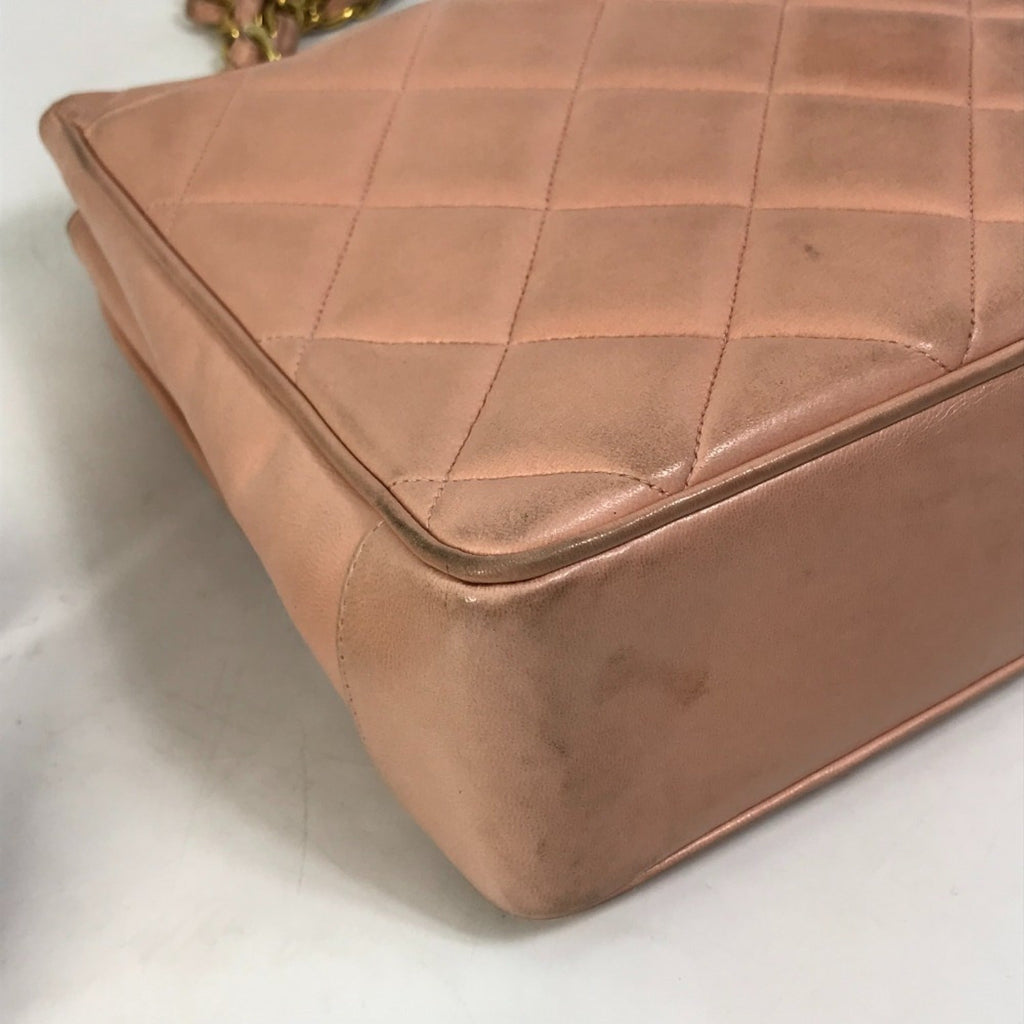 Chanel Pink Leather Shoulder Bag