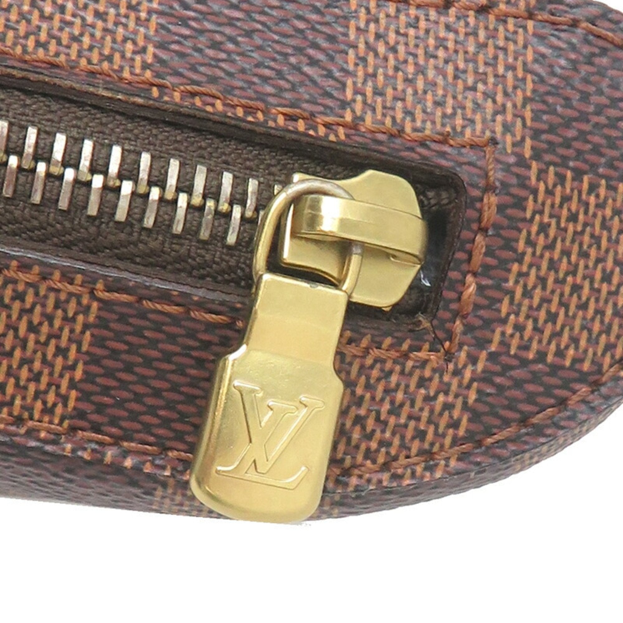 Louis Vuitton Damier Brown Damier Canvas Galle Leather Sling Bag
