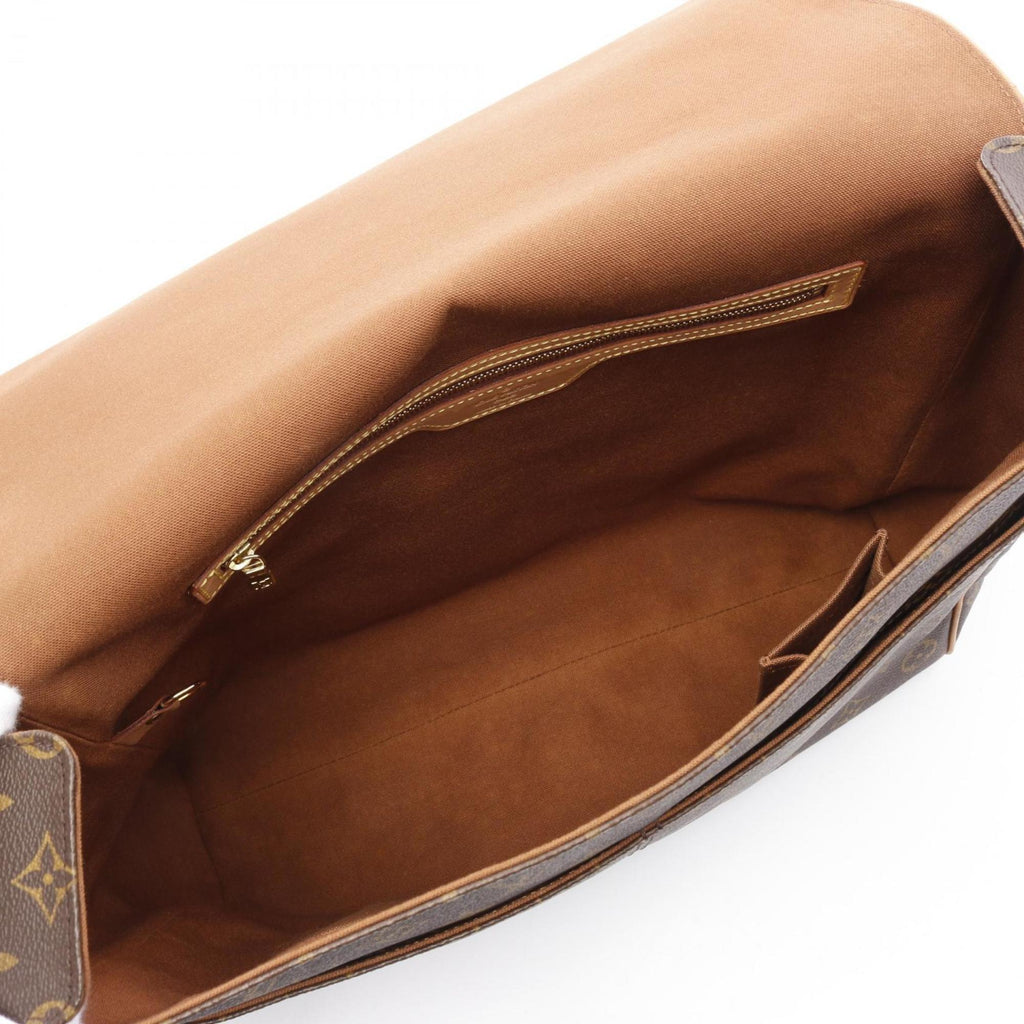 Louis Vuitton Brown Pvc Coated Canvas Leather Shoulder Bag