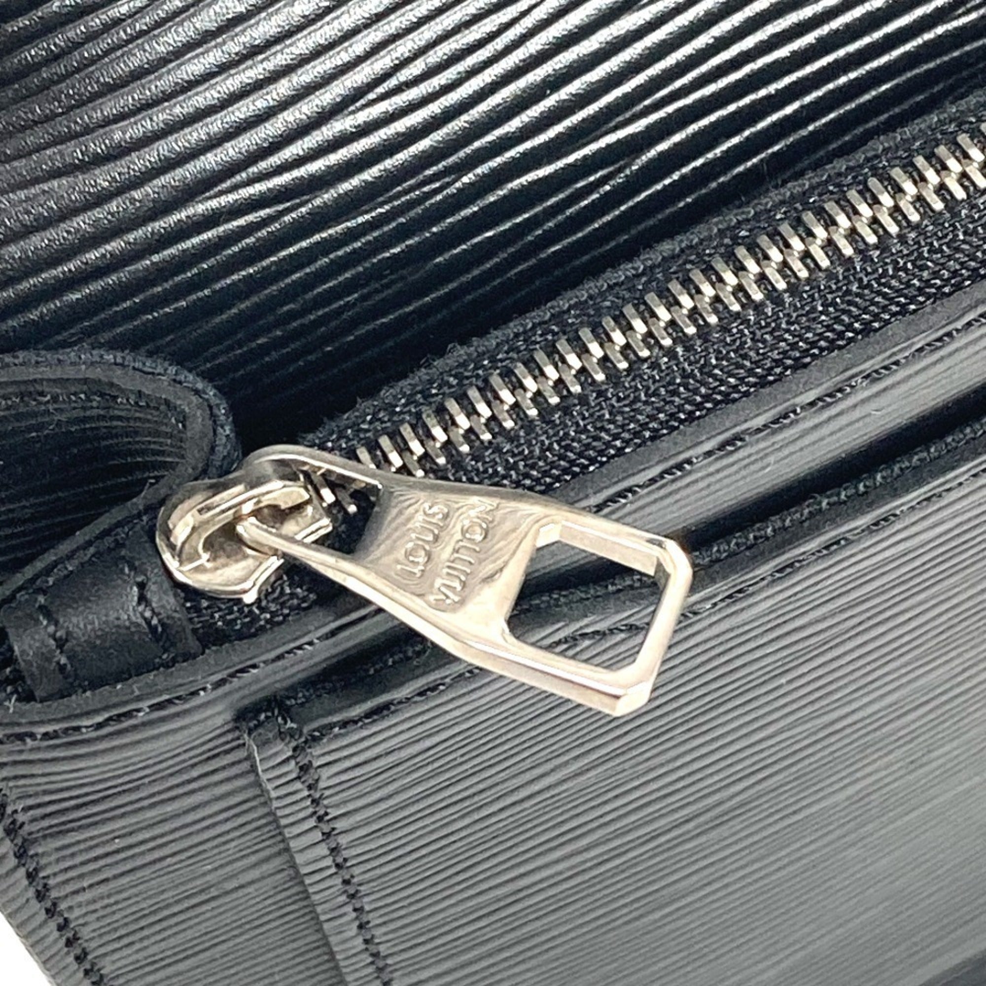 Louis Vuitton Black Noir Epi Leather Clutch Bag Pouch