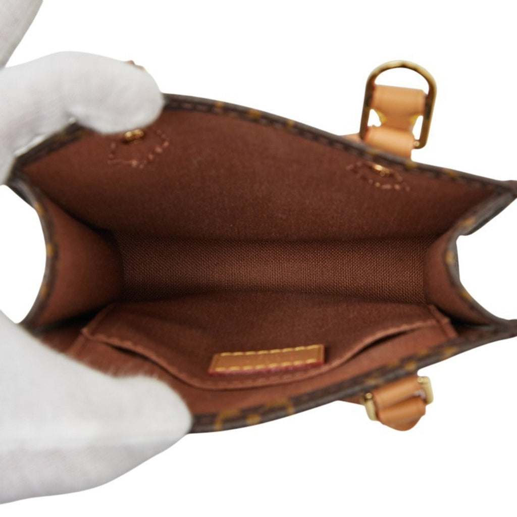 Louis Vuitton Brown Pvc Leather Handbag Shoulder Bag