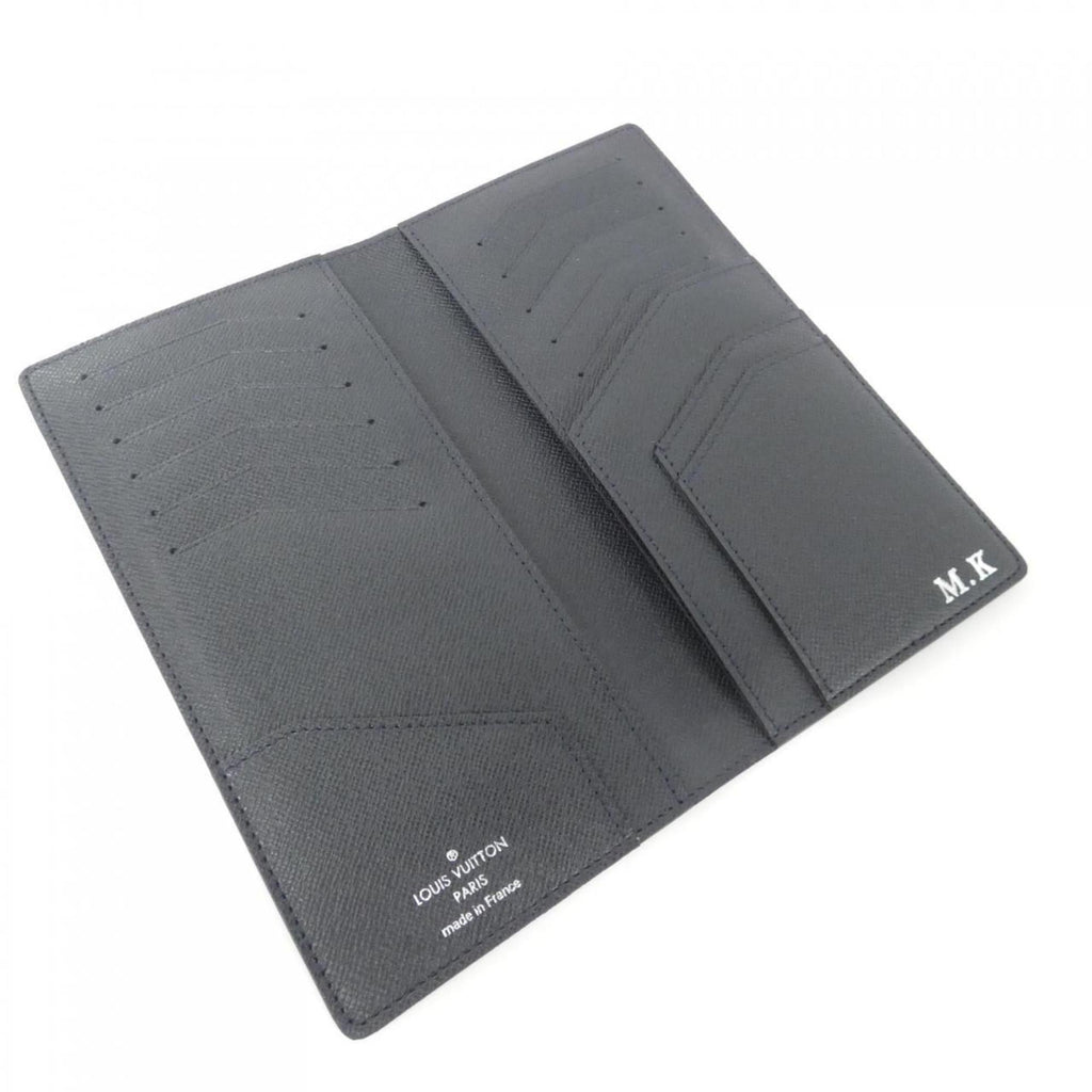 Louis Vuitton Taiga Boreal Leather Long Bill Wallet