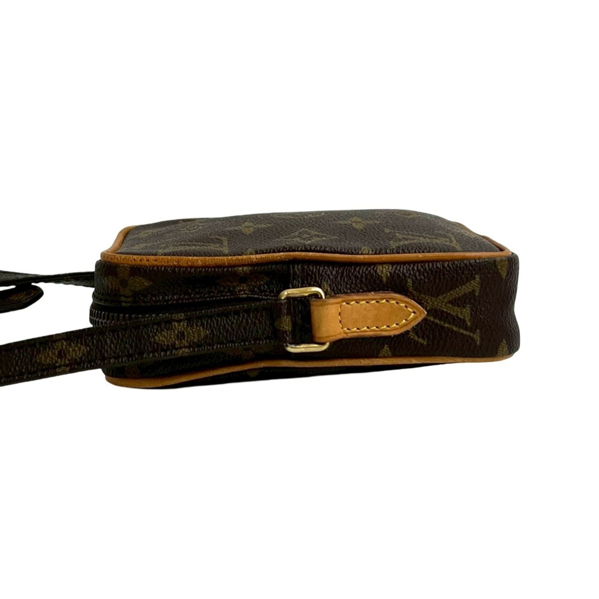 Louis Vuitton Brown Leather Pvc Pochette Shoulder Bag
