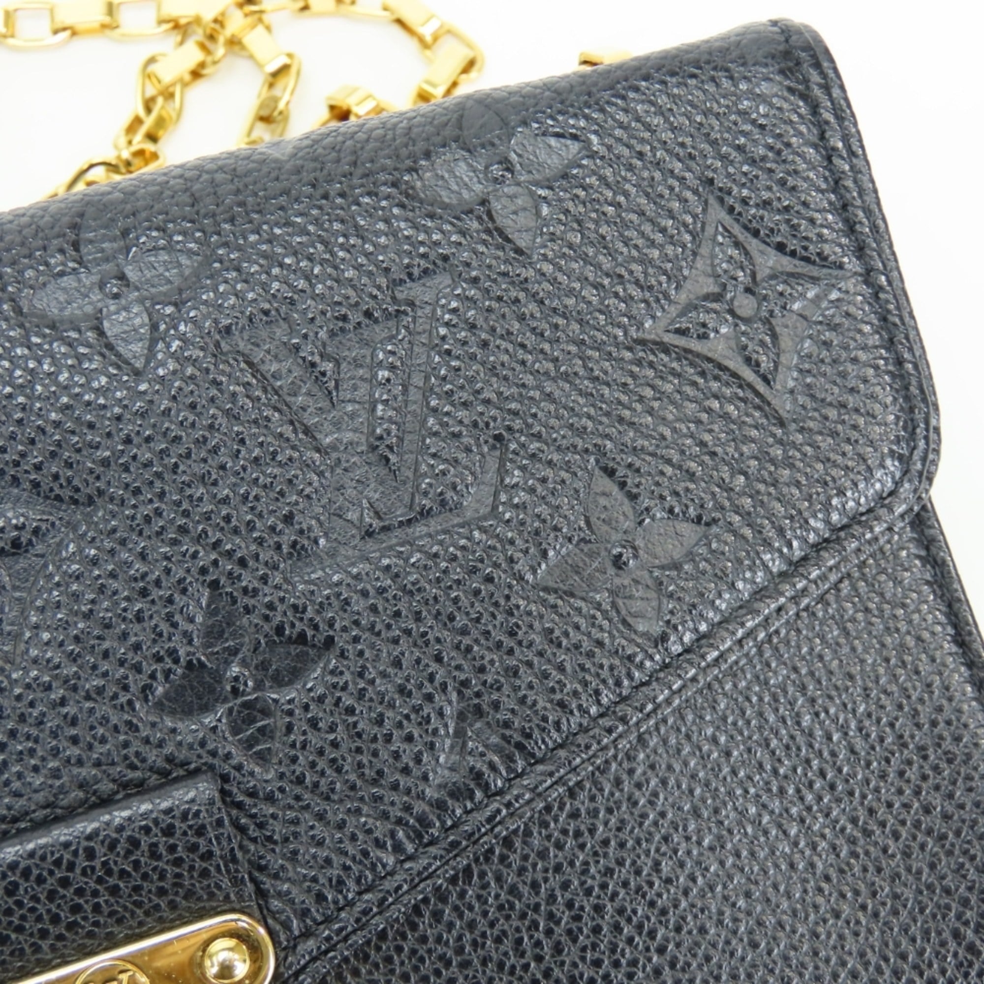 Louis Vuitton Noir Monogram Empreinte Pochette Shoulder Bag