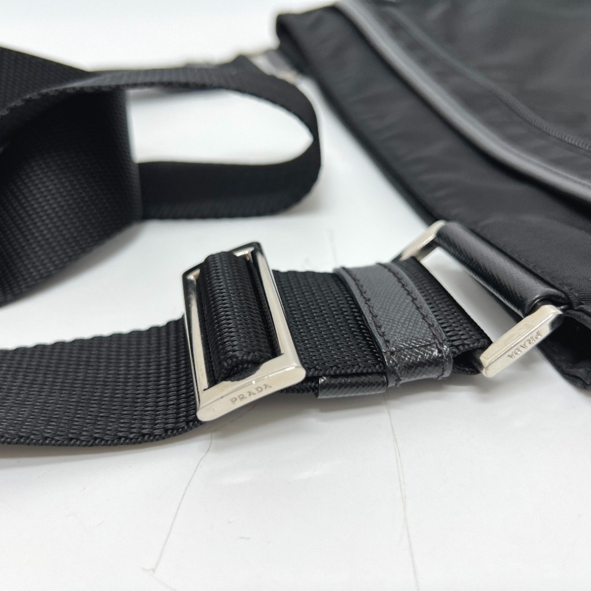 Prada Black Nero Nylon Shoulder Bag