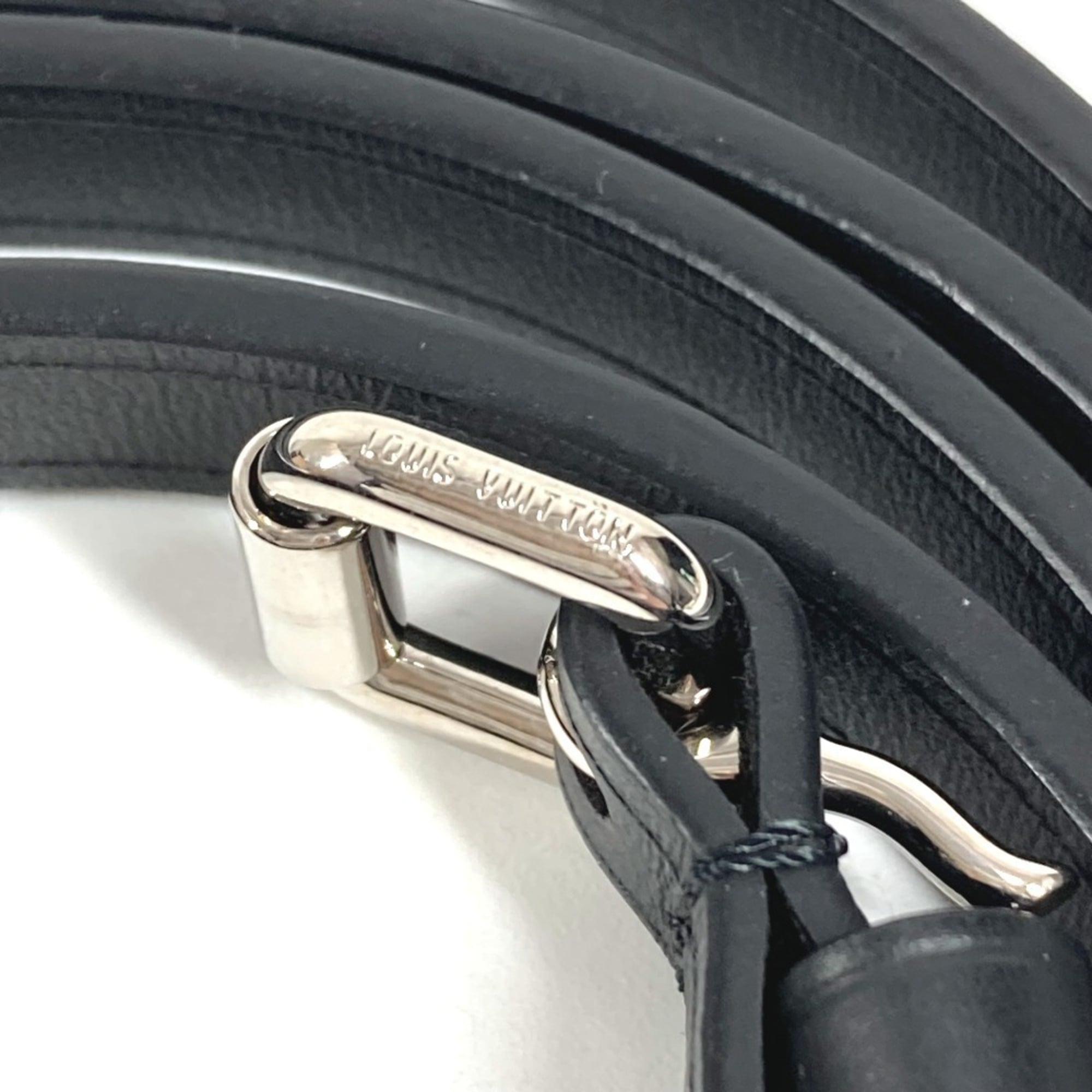 Louis Vuitton Navy Leather Chain/Shoulder Wallet