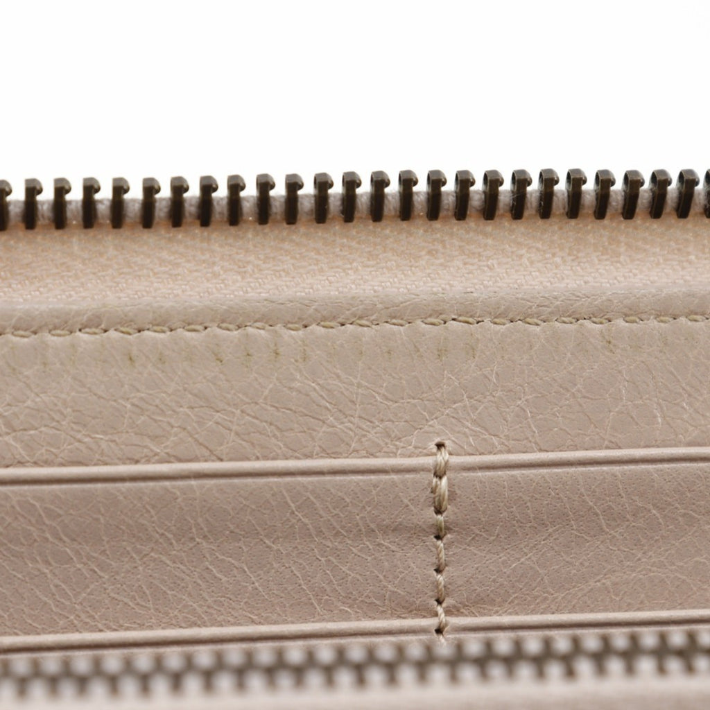 Balenciaga Beige Pink Leather Coin Purse/Coin Case