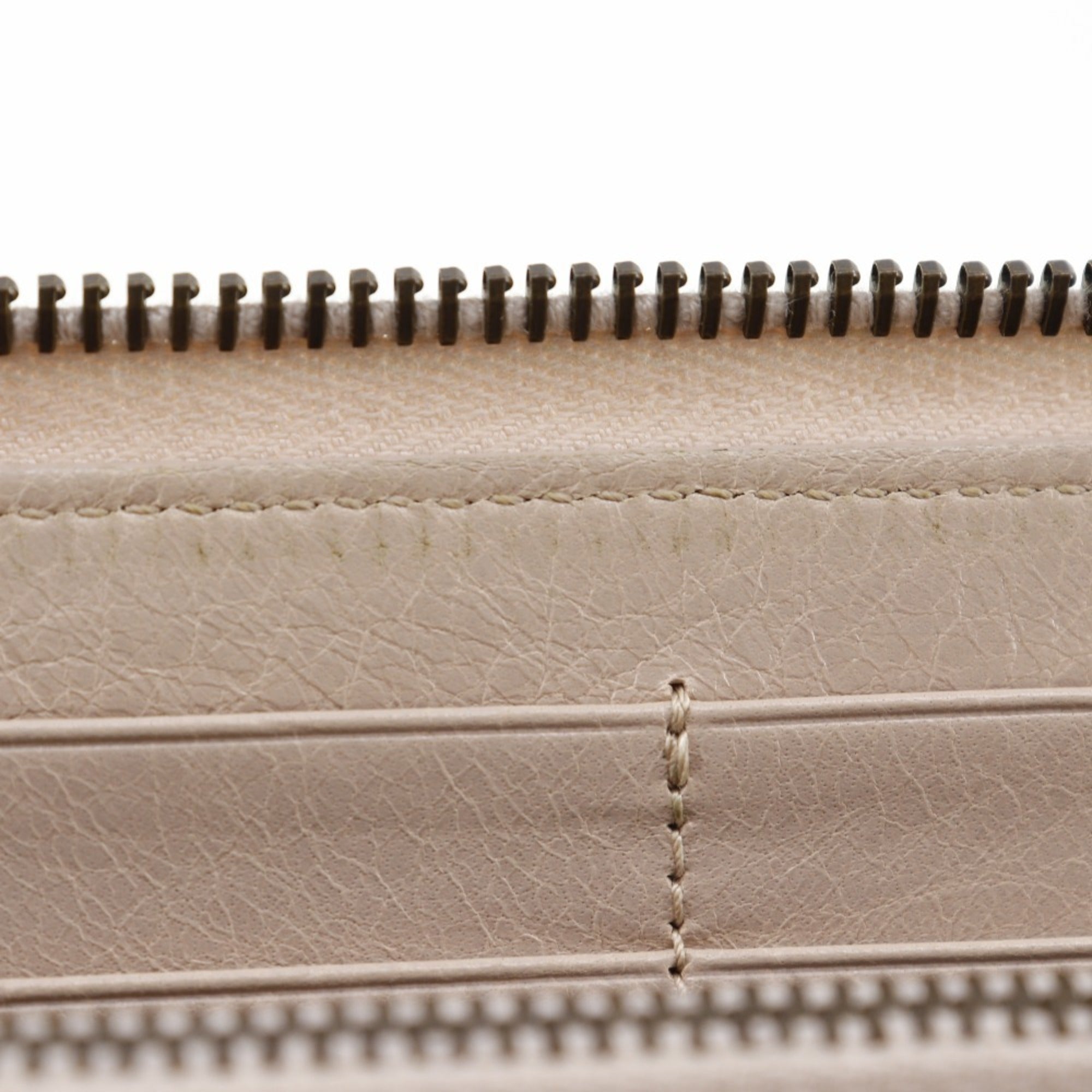 Balenciaga Beige Pink Leather Coin Purse/Coin Case