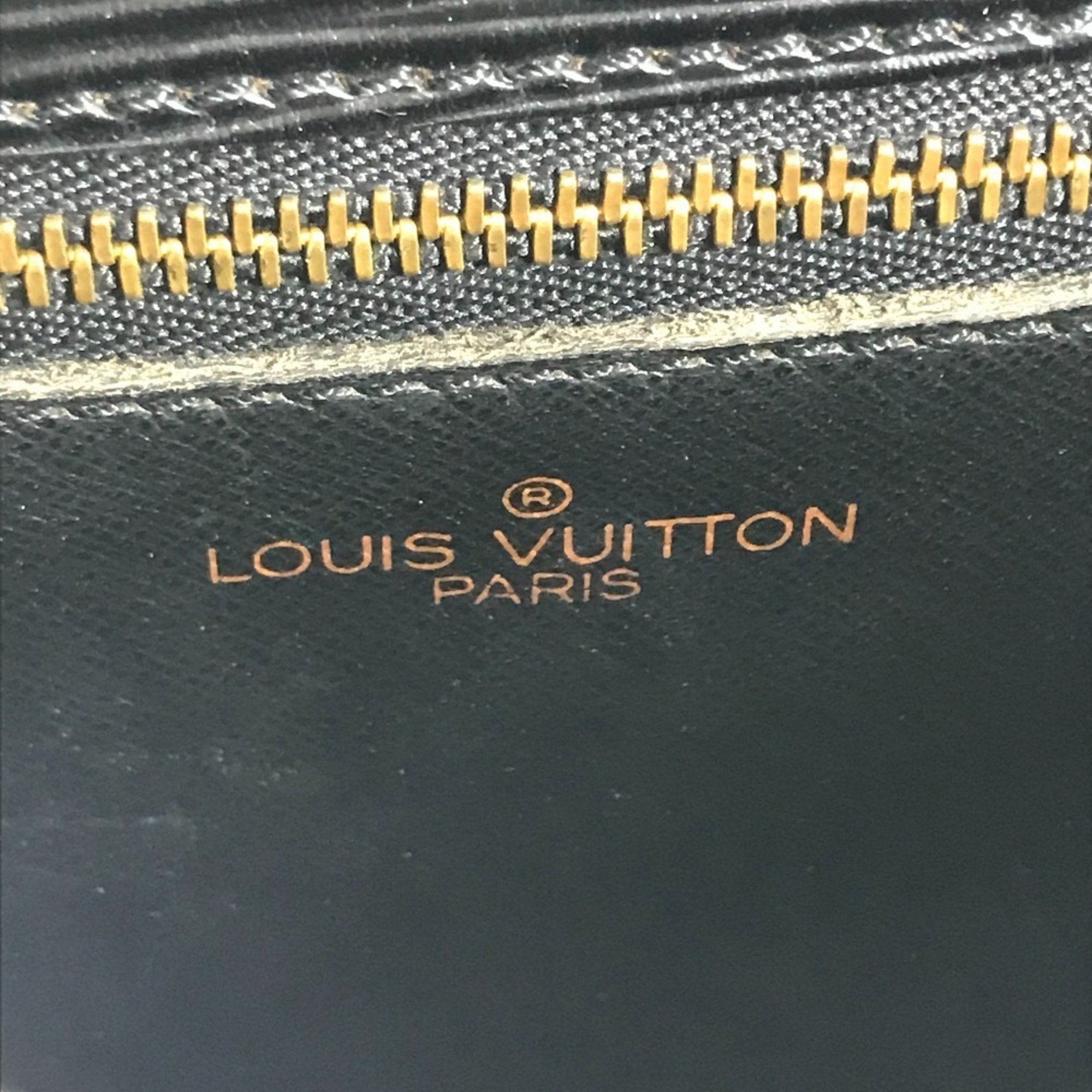 Louis Vuitton Black Noir Epi Leather Shoulder Bag