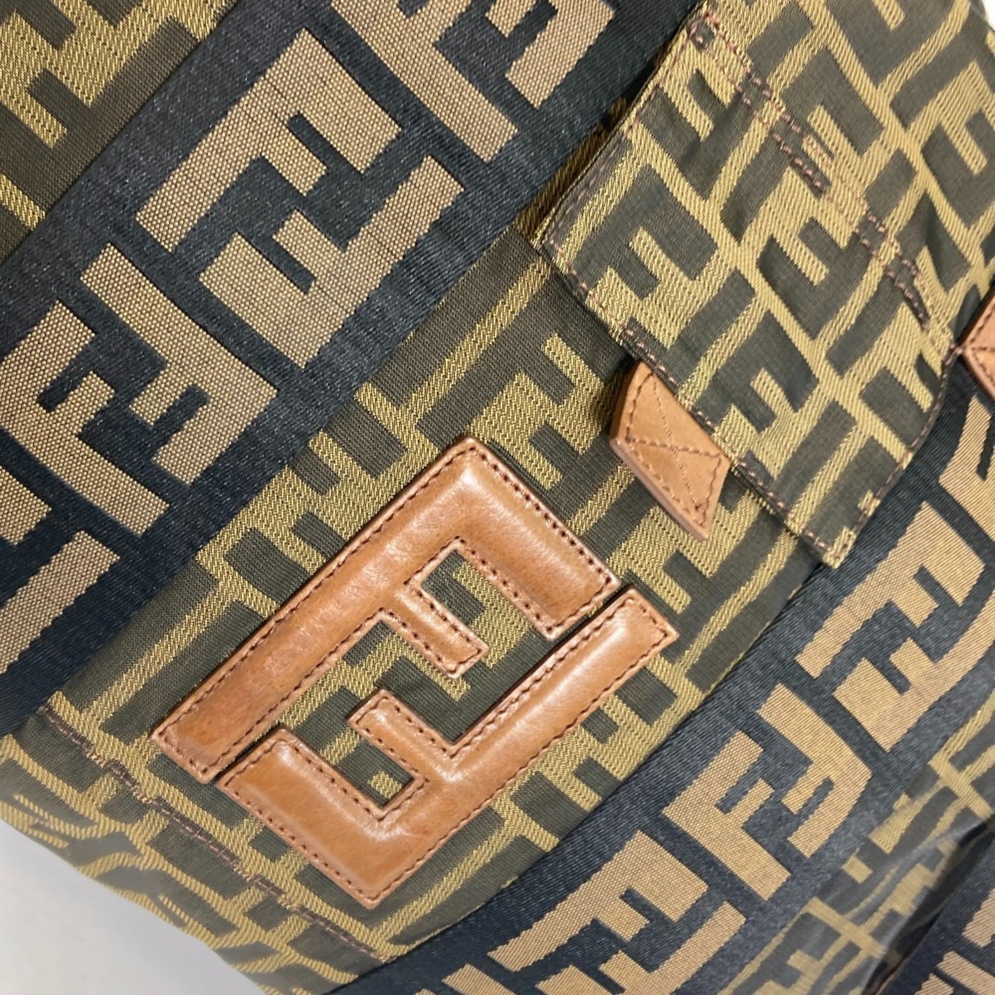 Fendi Brown Leather Tote Bag