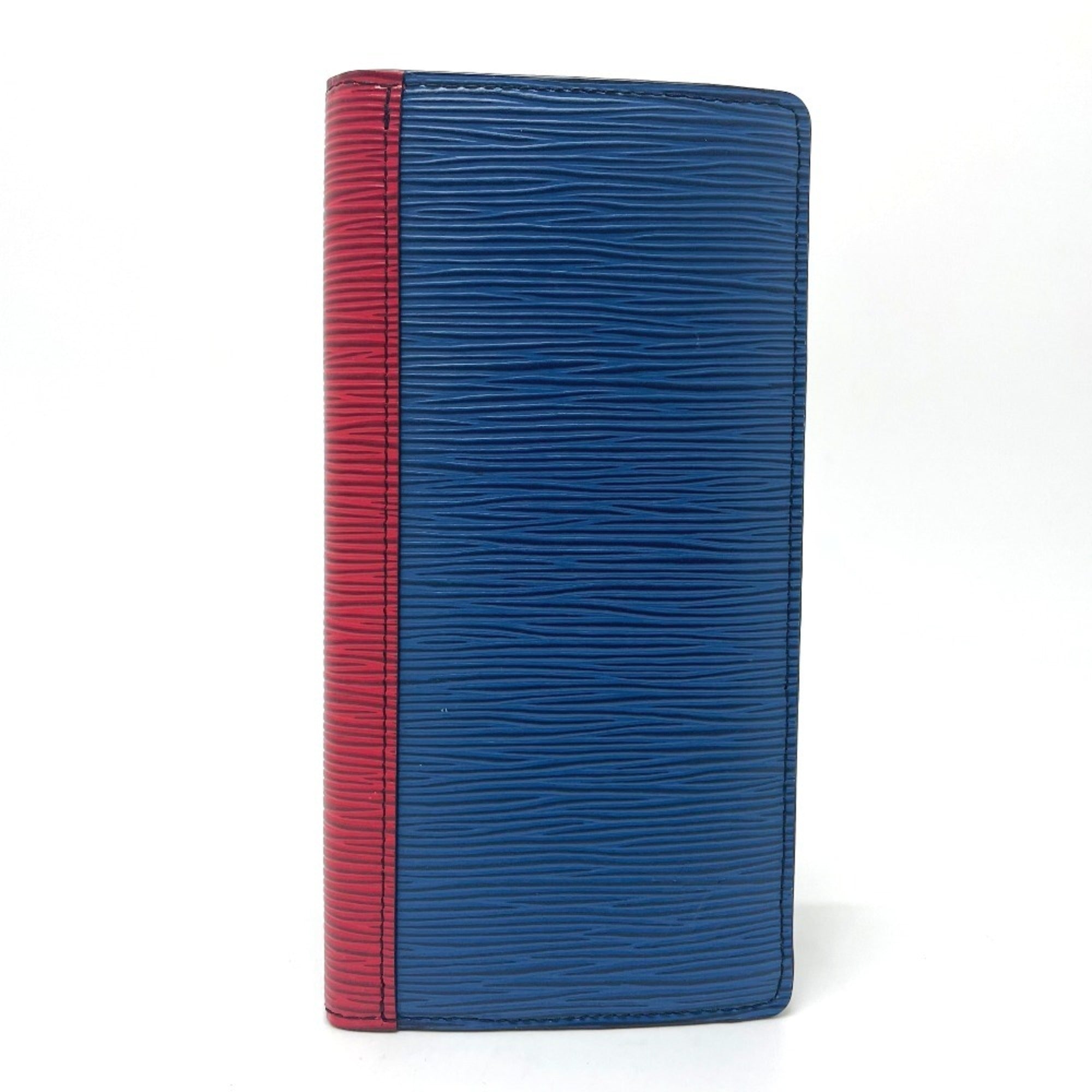 Louis Vuitton Epi Blue Green Red Color Epi Leather Long Wallet