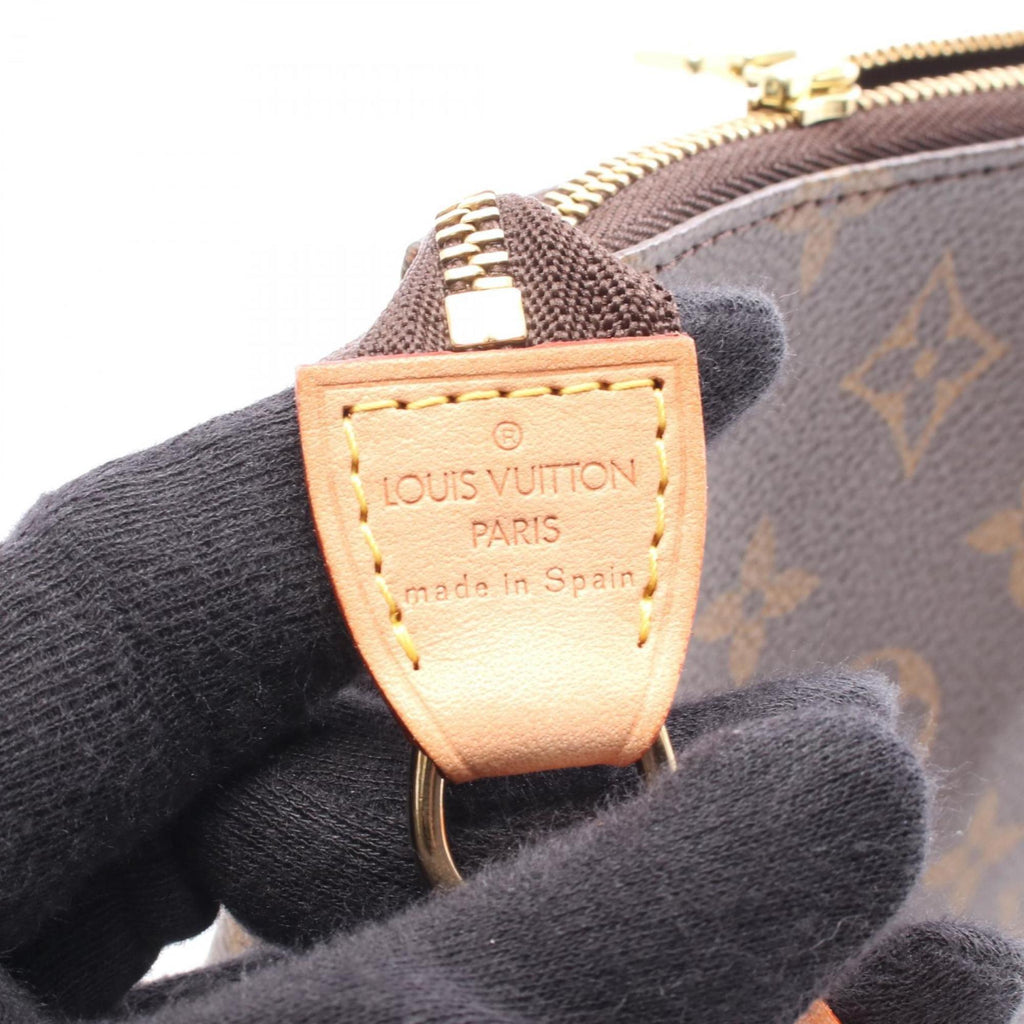 Louis Vuitton Brown Monogram Coated Canvas Leather Handbag