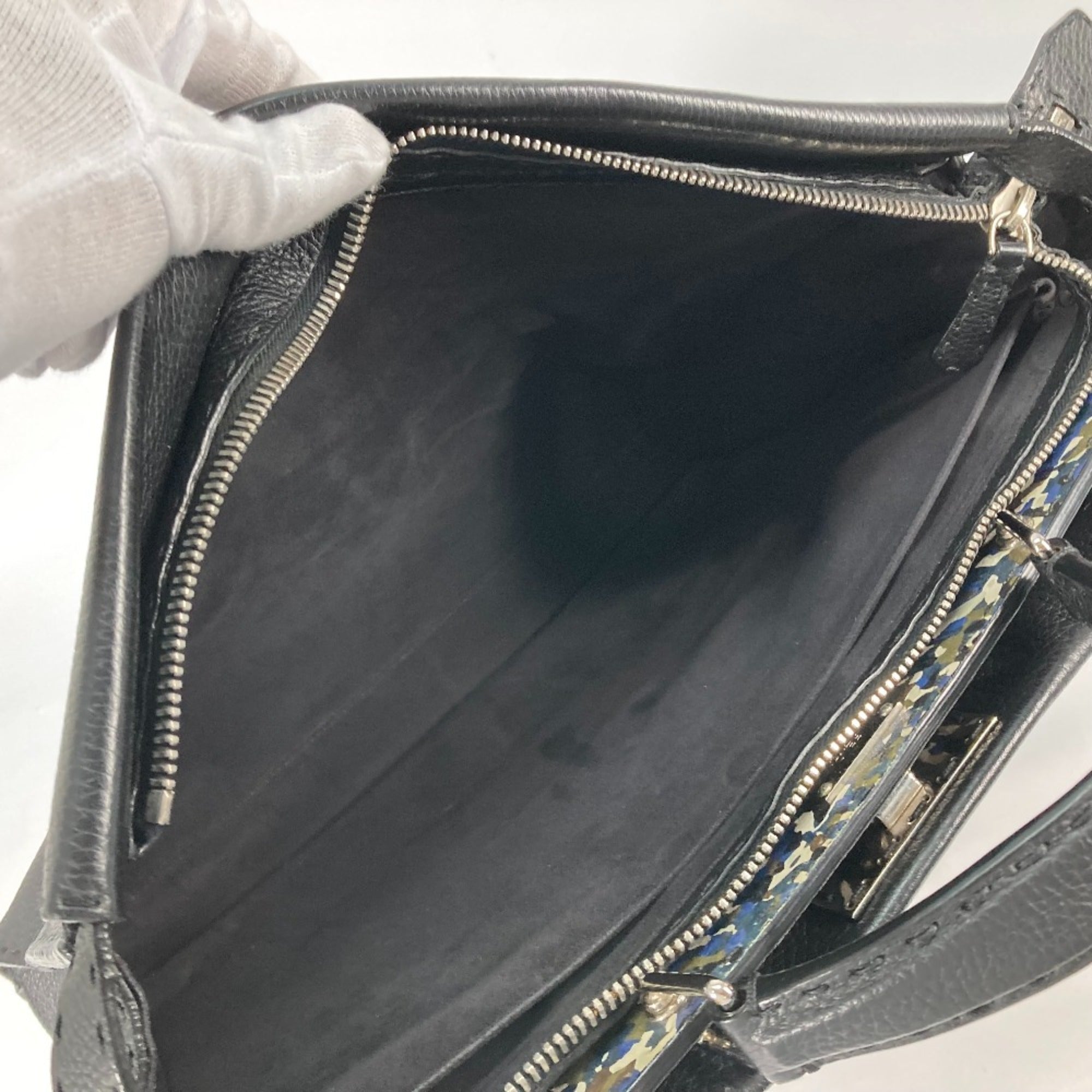 Fendi Black Leather Briefcase
