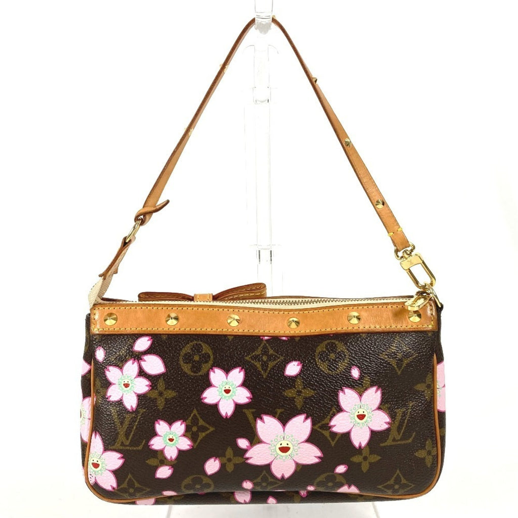 Louis Vuitton Monogram Cherry Blossom Brown Pink Monogram Handbag Shoulder Bag