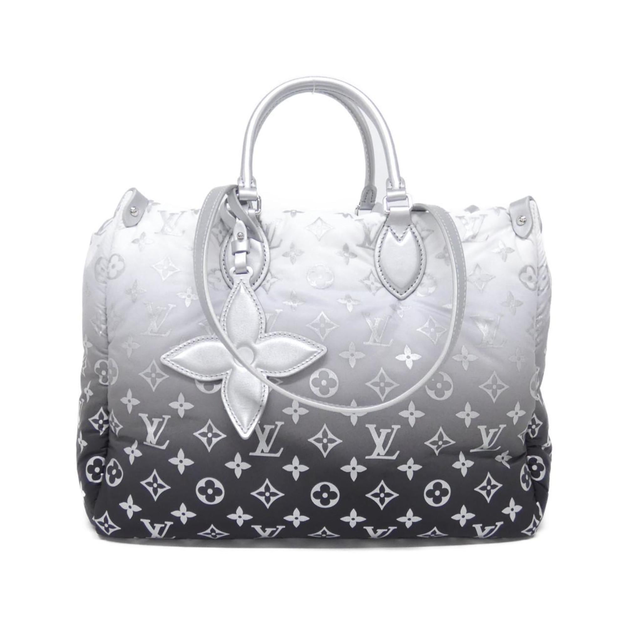 Louis Vuitton Silver Nylon Handbag