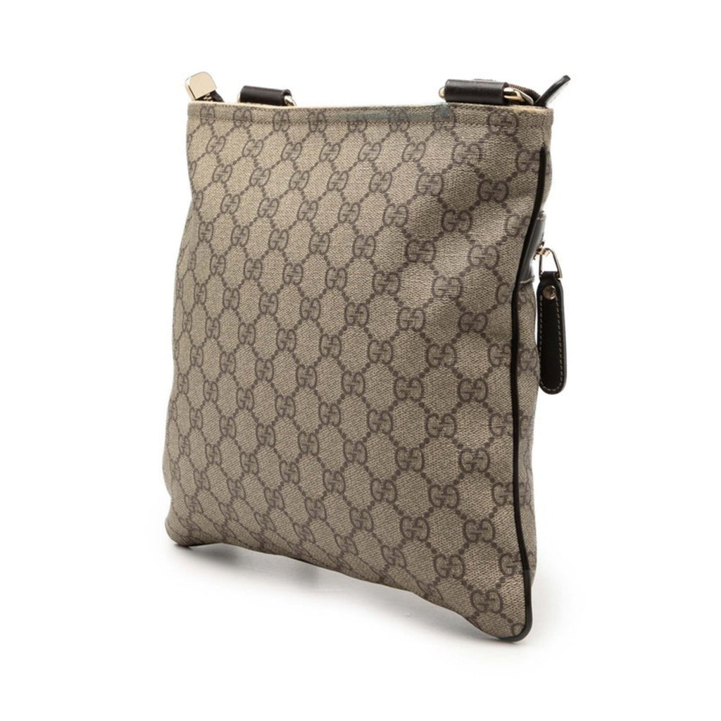 Gucci Beige Brown Pvc Leather Shoulder Bag (Pre-Owned)