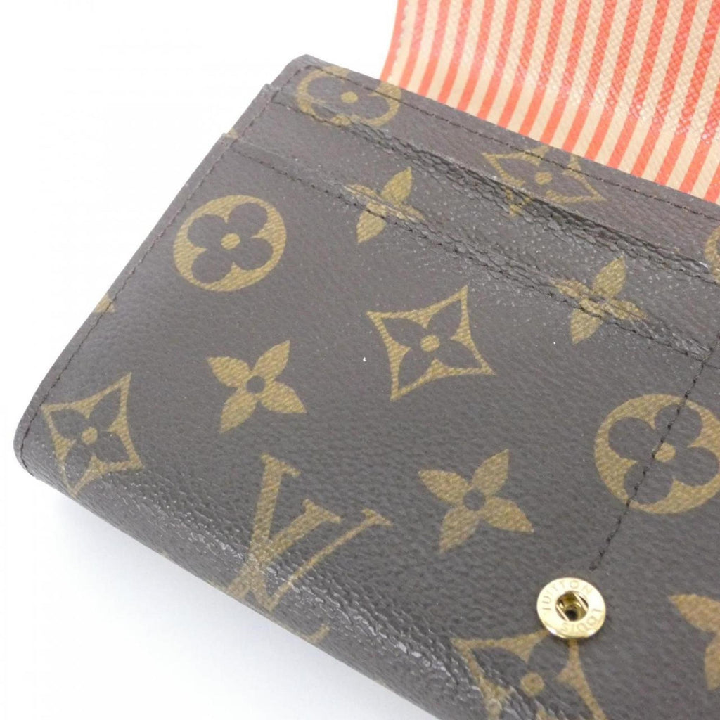 Louis Vuitton Brown Coated Canvas Long Wallet