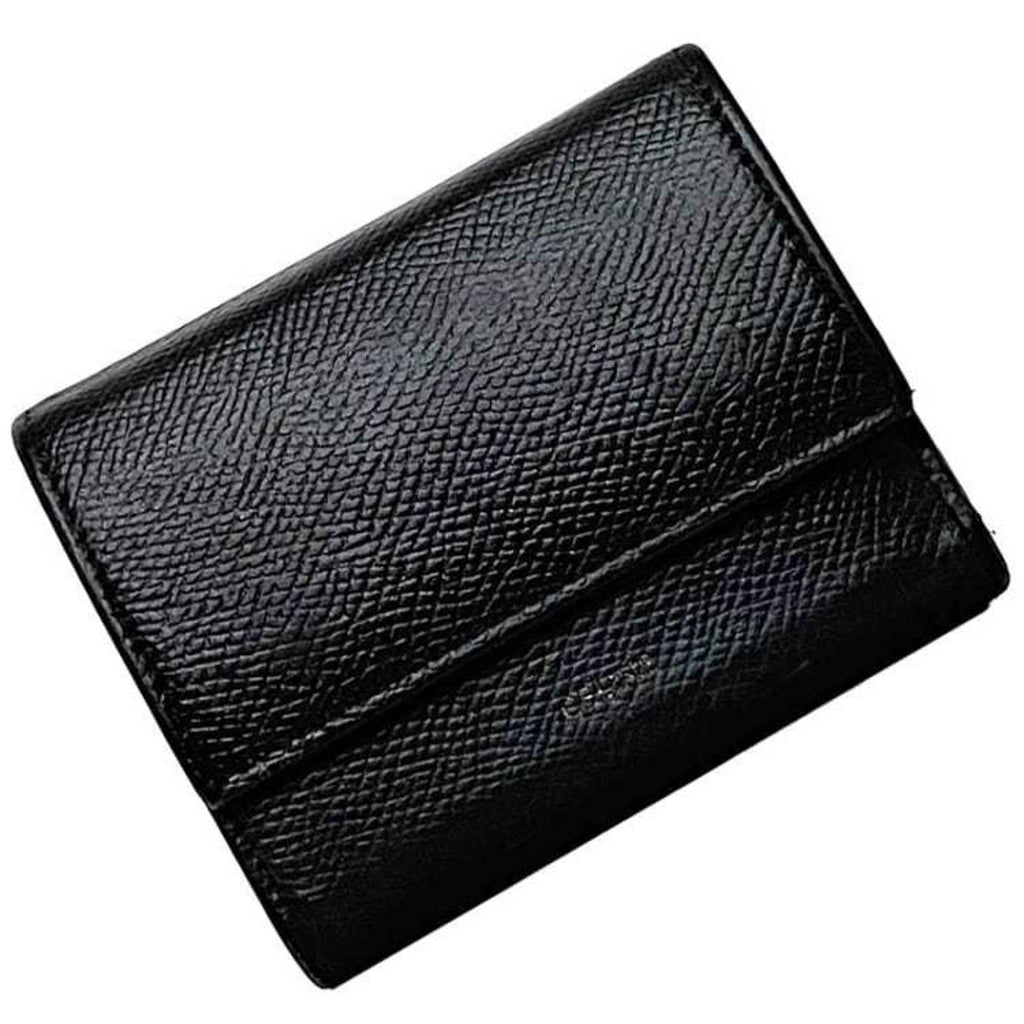 Celine Black Leather Wallet (Tri-Fold)