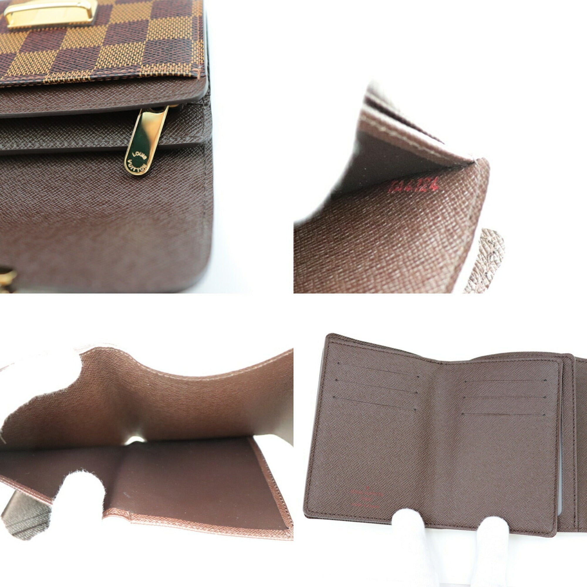 Louis Vuitton Damier Women's Damier Canvas Wallet (tri-fold) Br