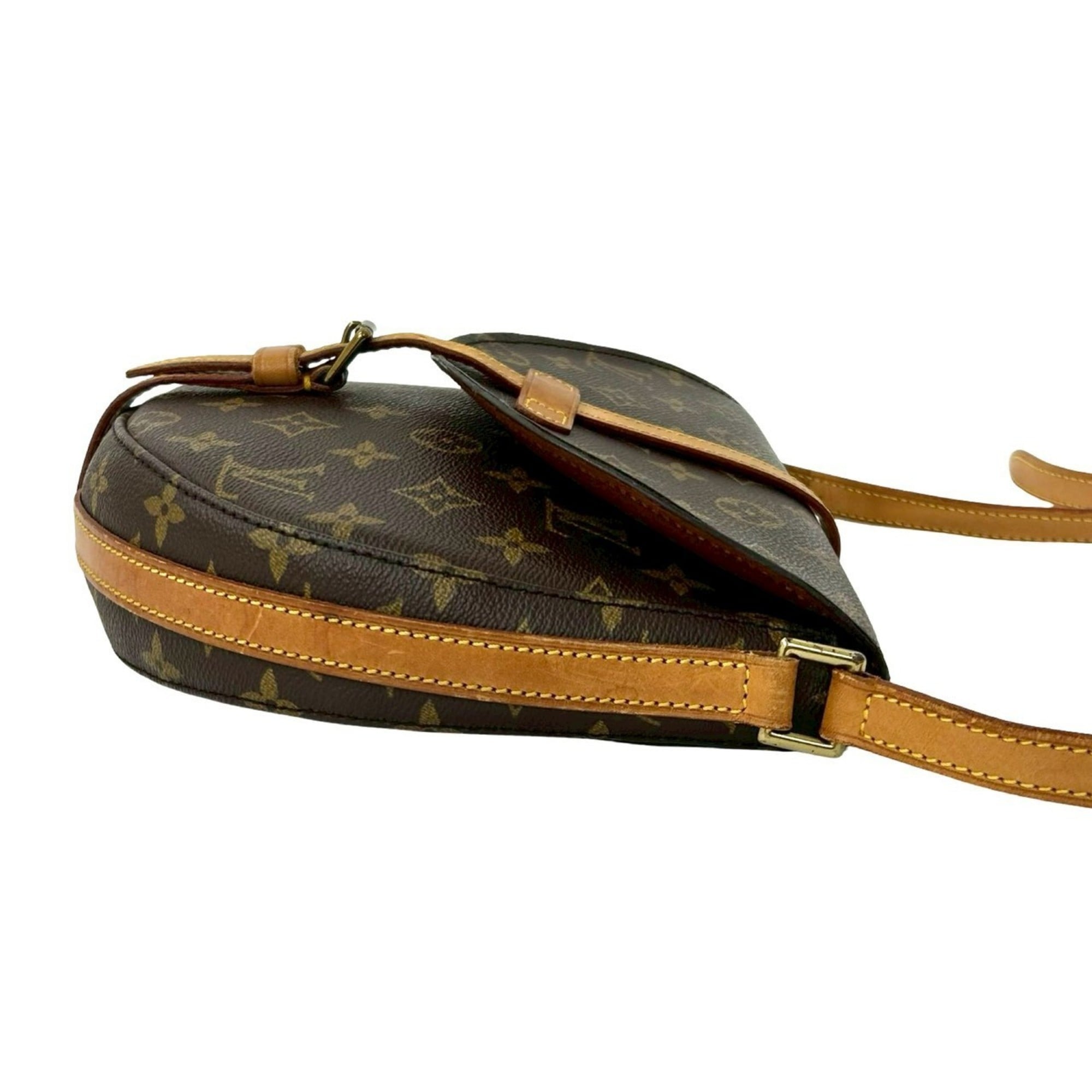 Louis Vuitton Brown Leather Pvc Pochette Shoulder Bag