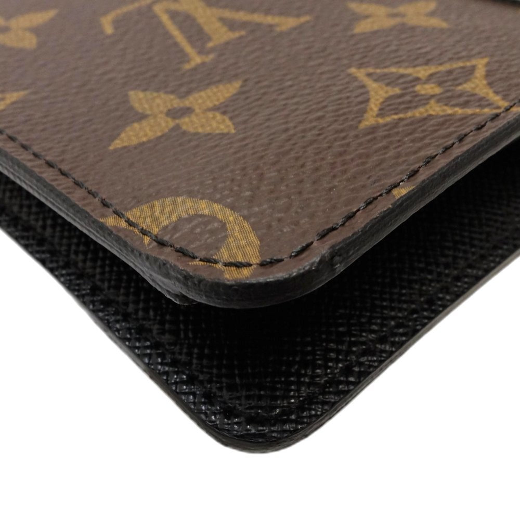 Louis Vuitton Black Brown Monogram Macassar Canvas Long Wallet