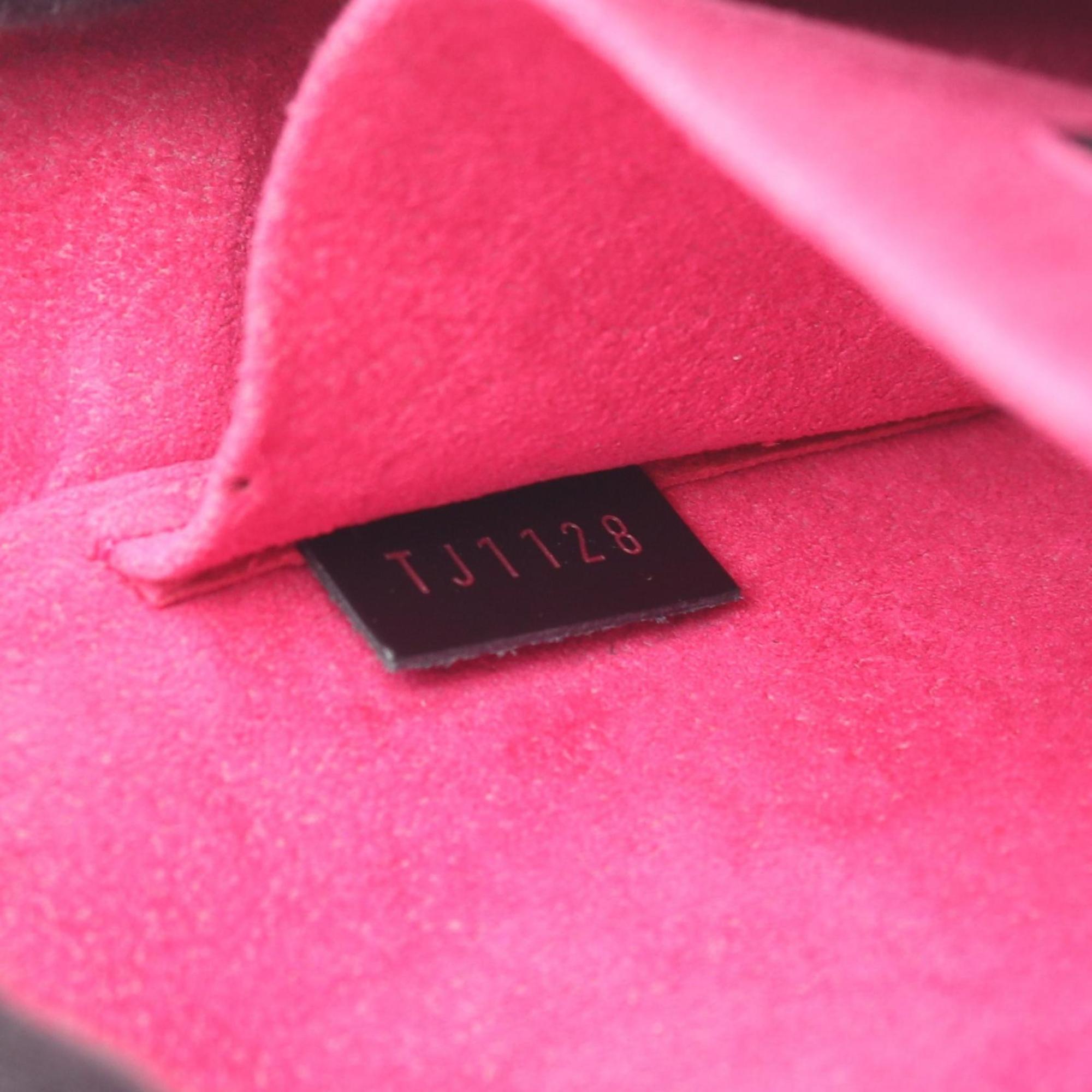 Louis Vuitton Black Hot Pink Noir Pink Leather Shoulder Bag