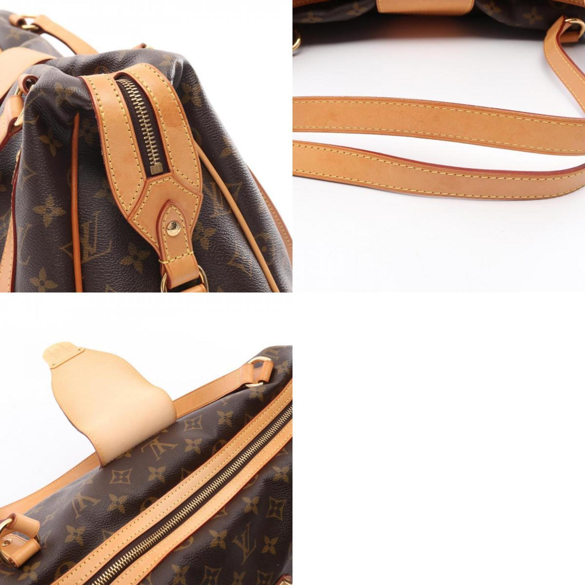Louis Vuitton Brown Monogram Pvc Coated Canvas Leather Shoulder Bag