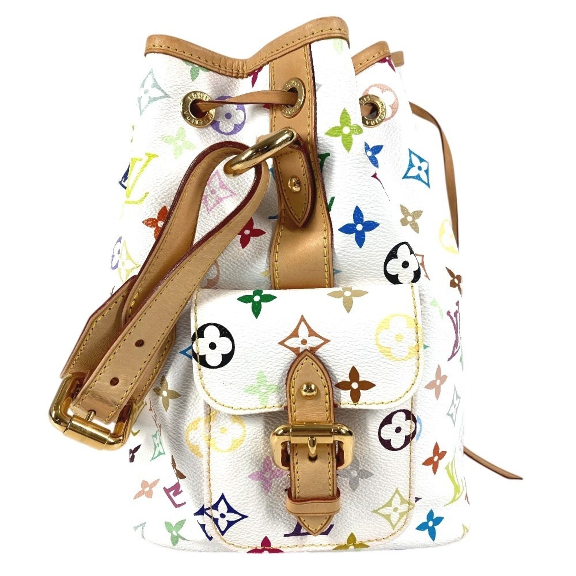 Louis Vuitton Blanc White Monogram Multicolore Shoulder Bag