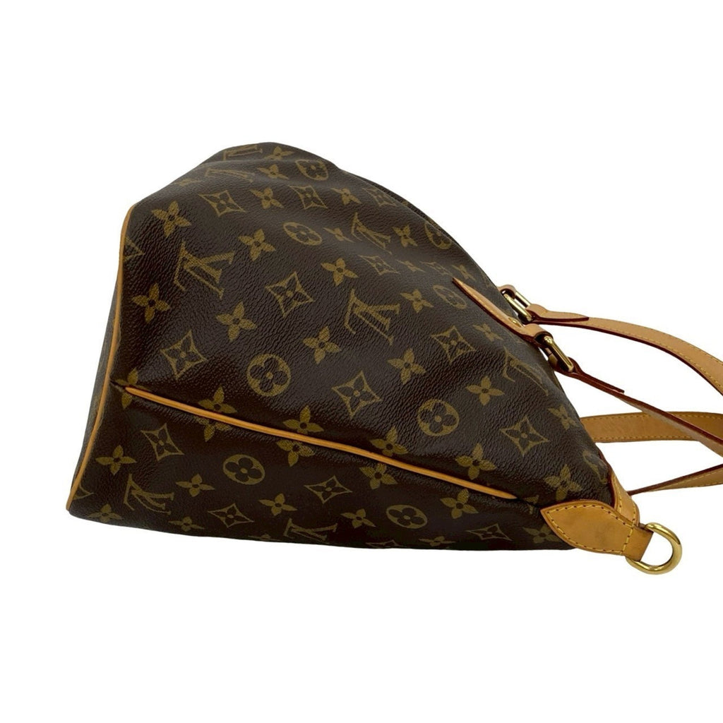 Louis Vuitton Brown Leather Pvc Handbag Shoulder Bag