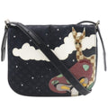 Louis Vuitton Black Monogram Satin Monogram Vernis Leather Shoulder Bag