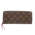 Louis Vuitton Brown Fuchsia Monogram Long Bill Wallet