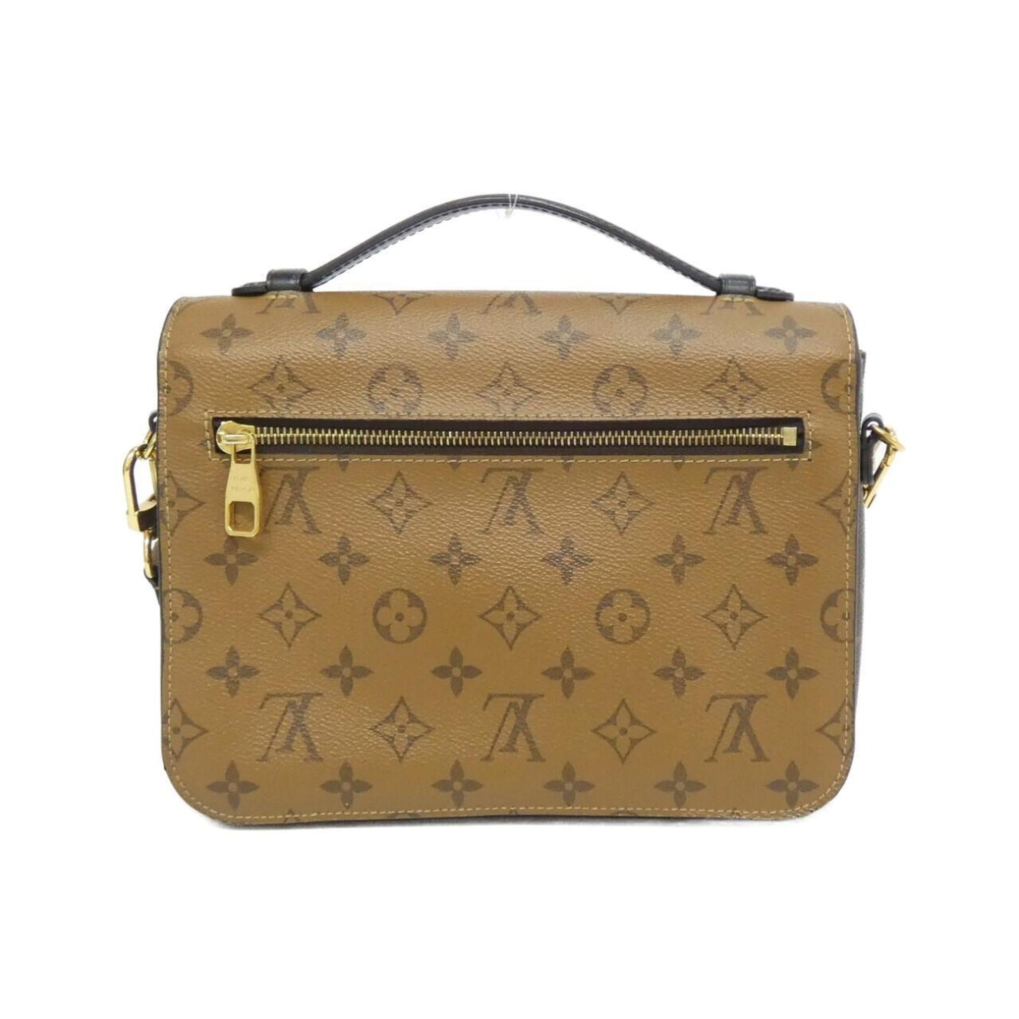 Louis Vuitton Brown Coated Canvas Handbag Pochette